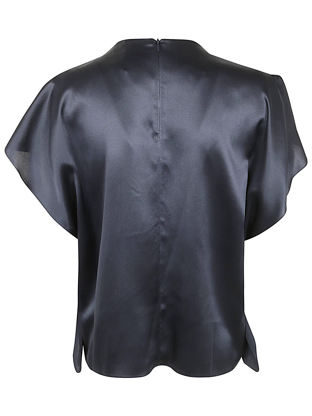 Shop Liviana Conti Volant Blouse In Ink