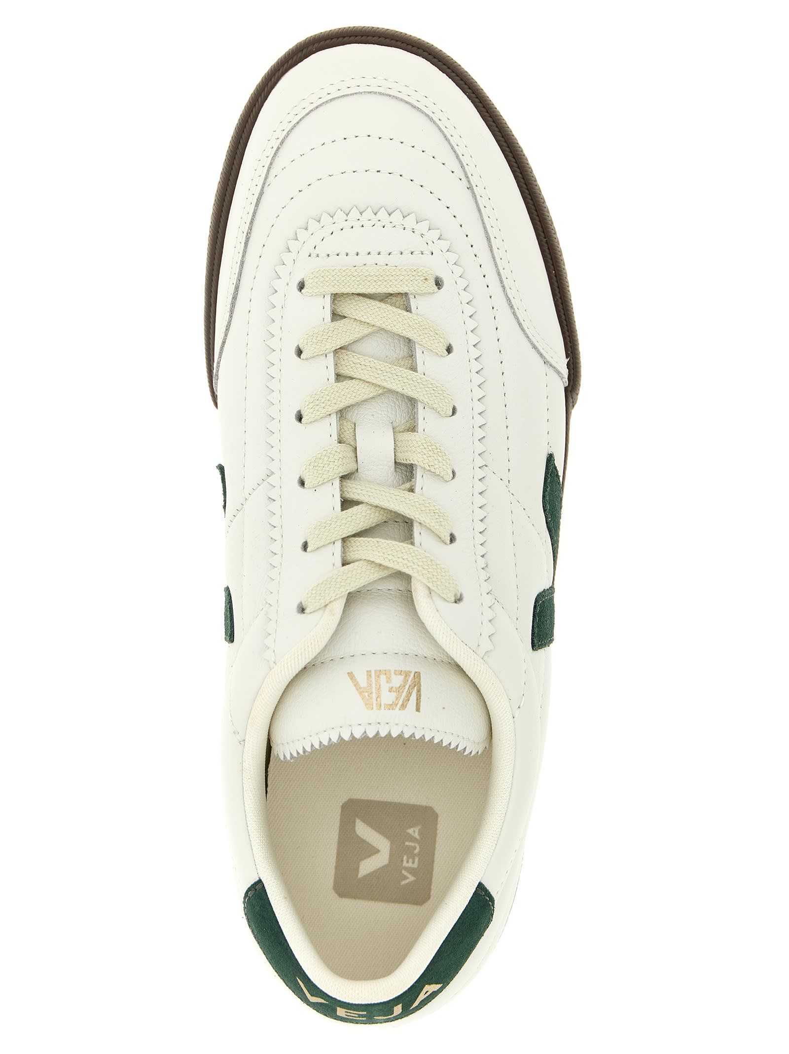 Veja Multicolour Leather Suede Sneaker In White