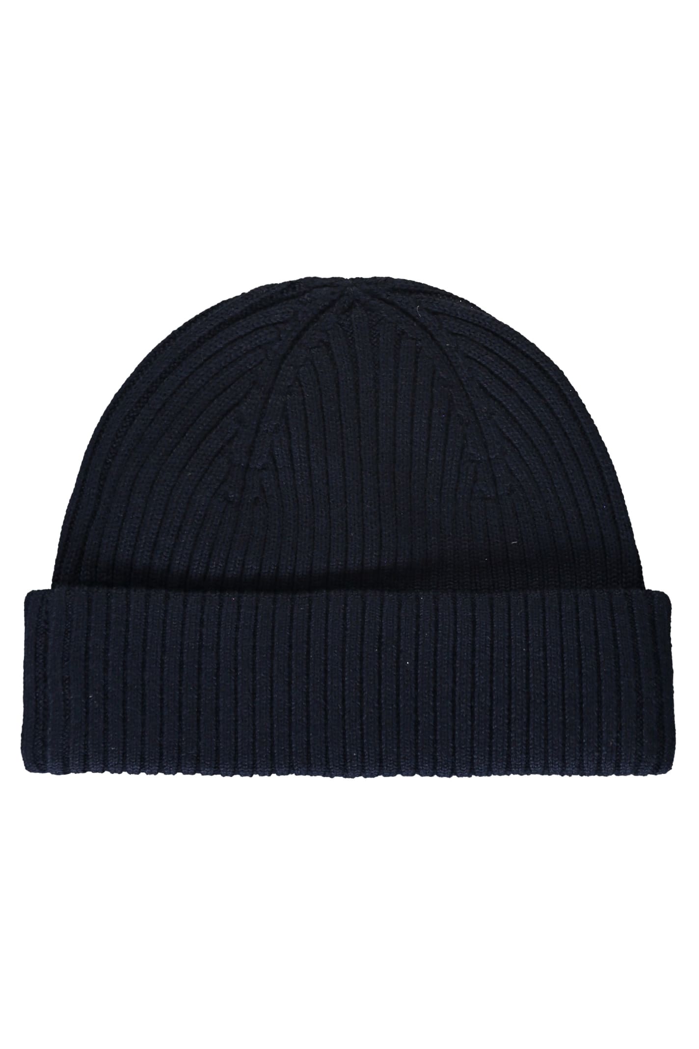 Shop Parajumpers Ribbed Knit Beanie In Blue