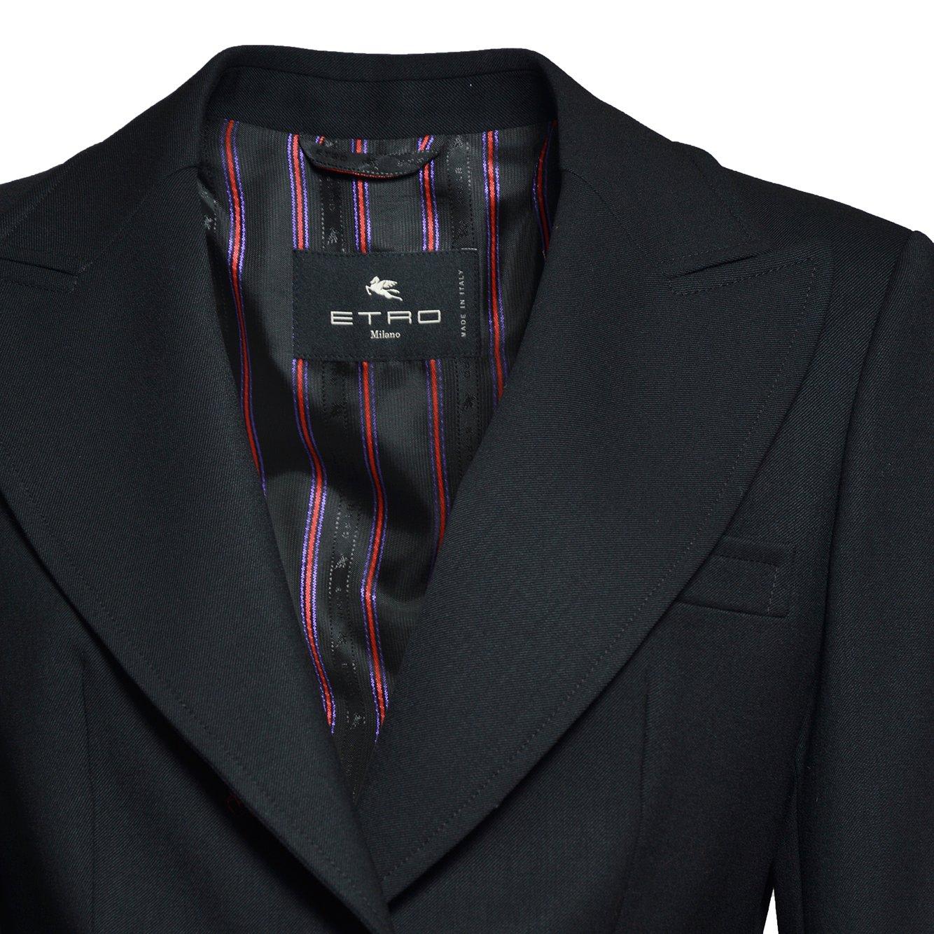 Shop Etro Single-breasted Jacket In Nero