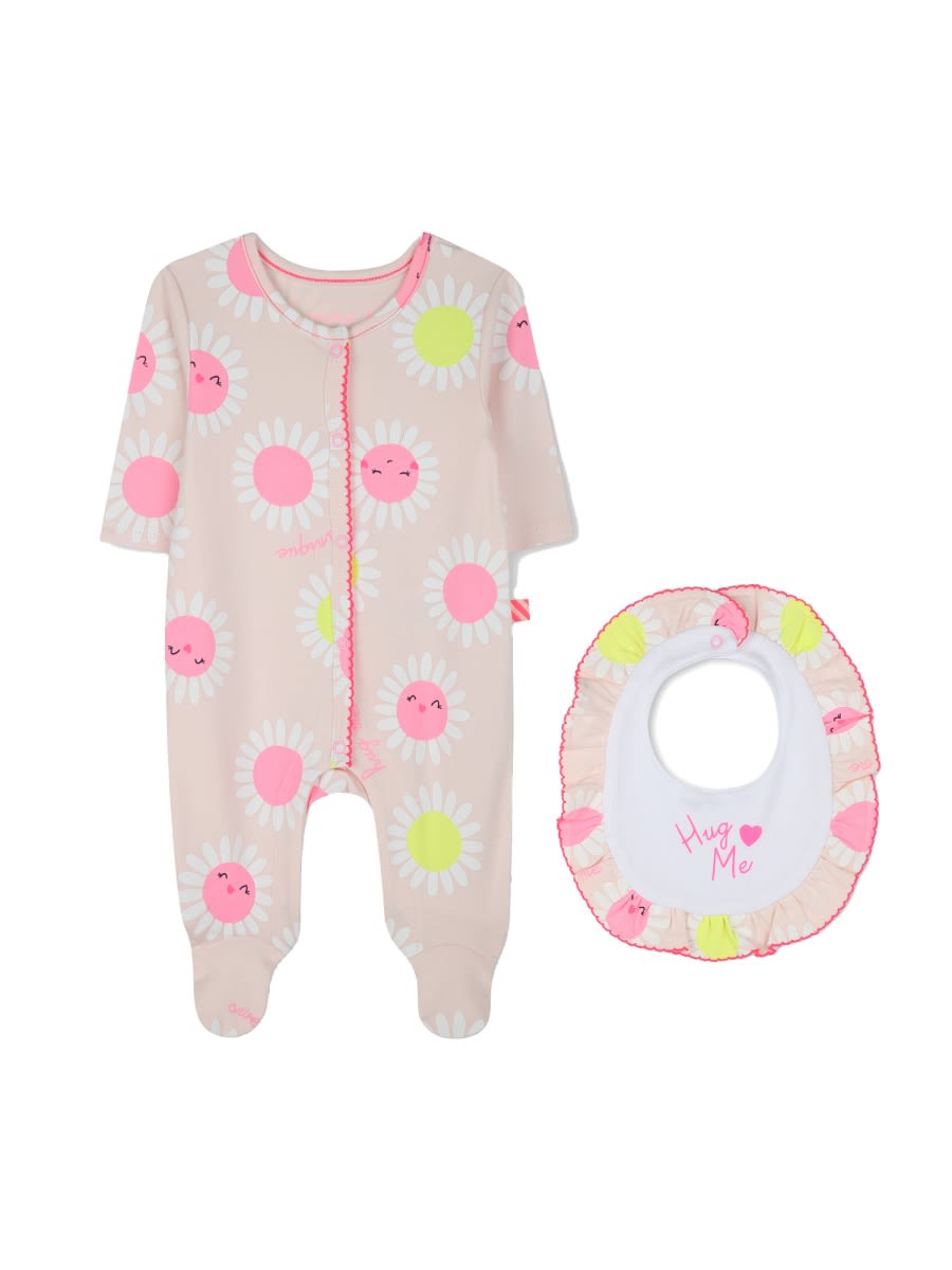 Billieblush Pajama Suit With Gag In Pink