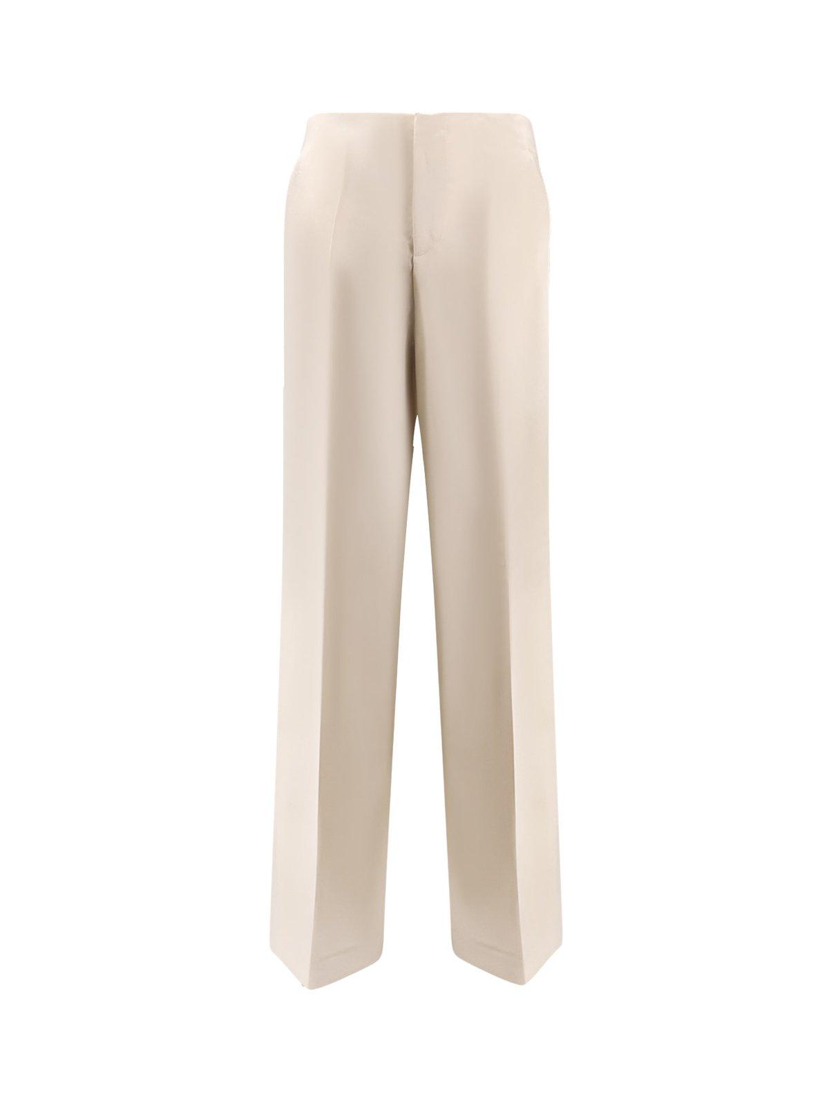 Satin Pleated Trousers