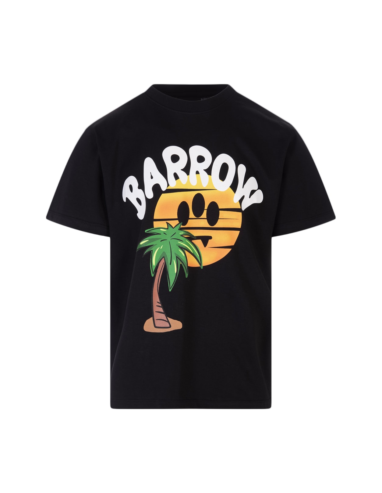 Barrow Logo-print Short-sleeved T-shirt In Nero
