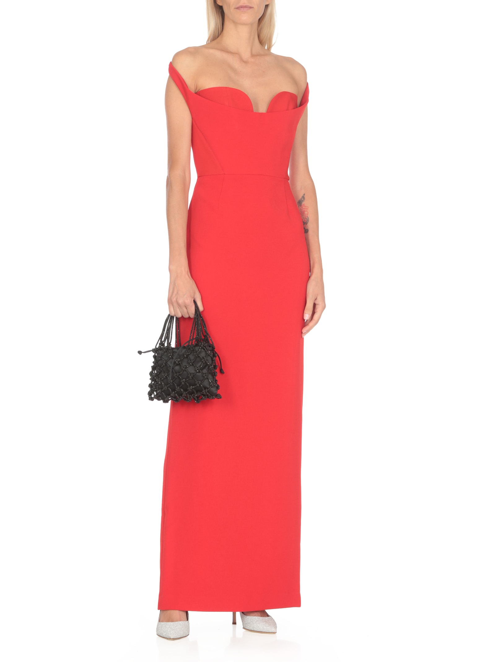 Shop Solace London Serina Maxi Dress In Red