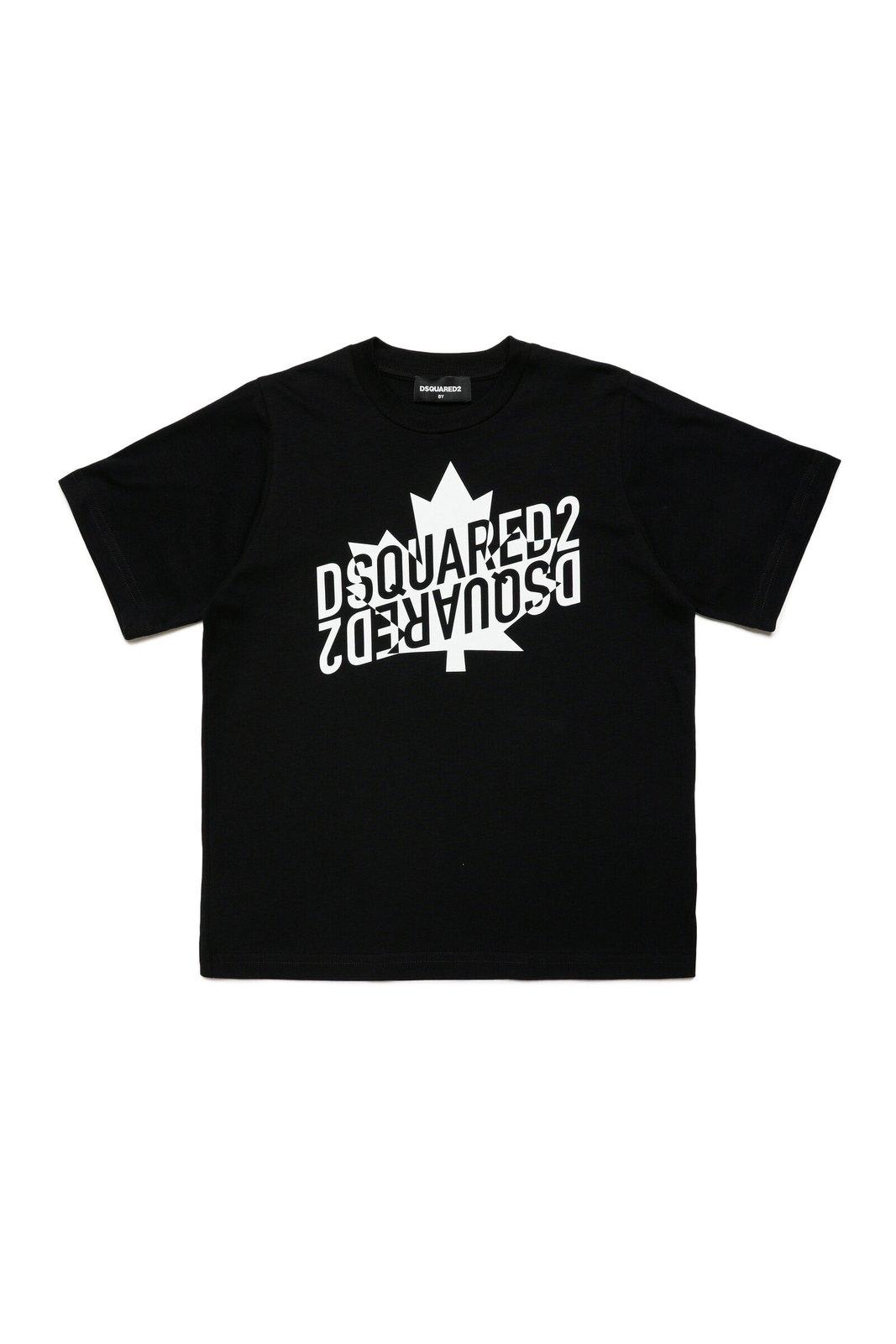 Dsquared2 Kids' Logo Printed Crewneck T-shirt