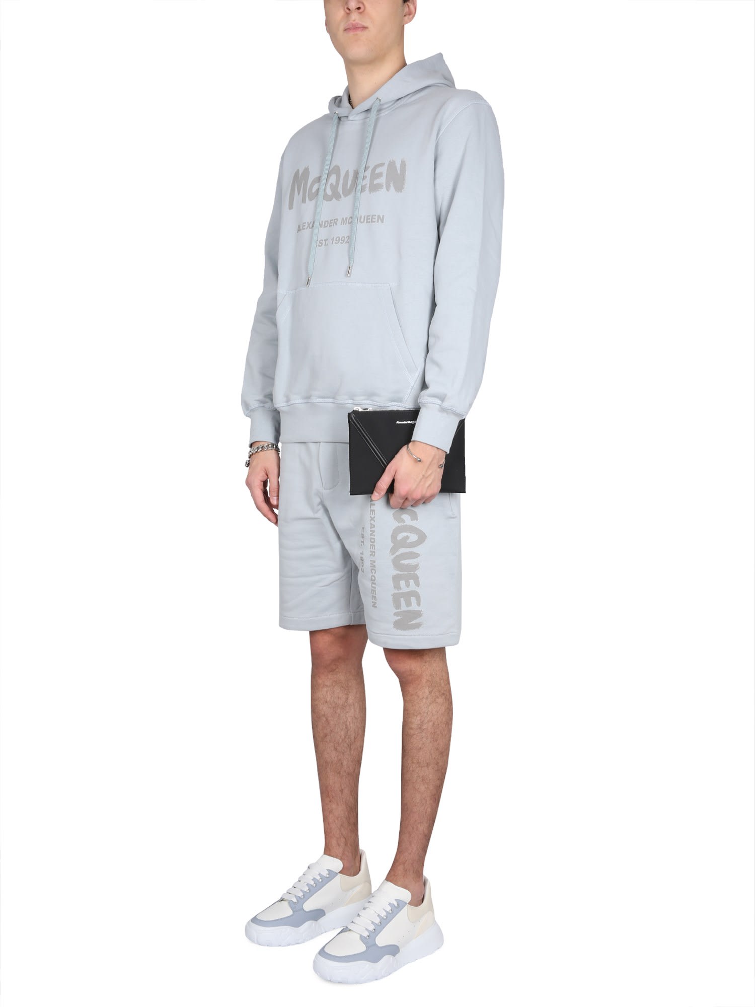 ALEXANDER MCQUEEN GRAFFITI LOGO PRINT SWEATSHIRT