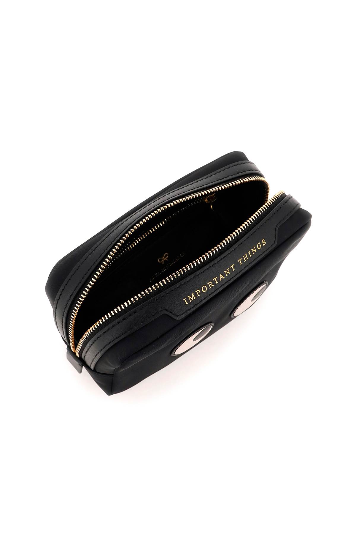 Shop Anya Hindmarch Important Things Eyes Pouch In Black (black)