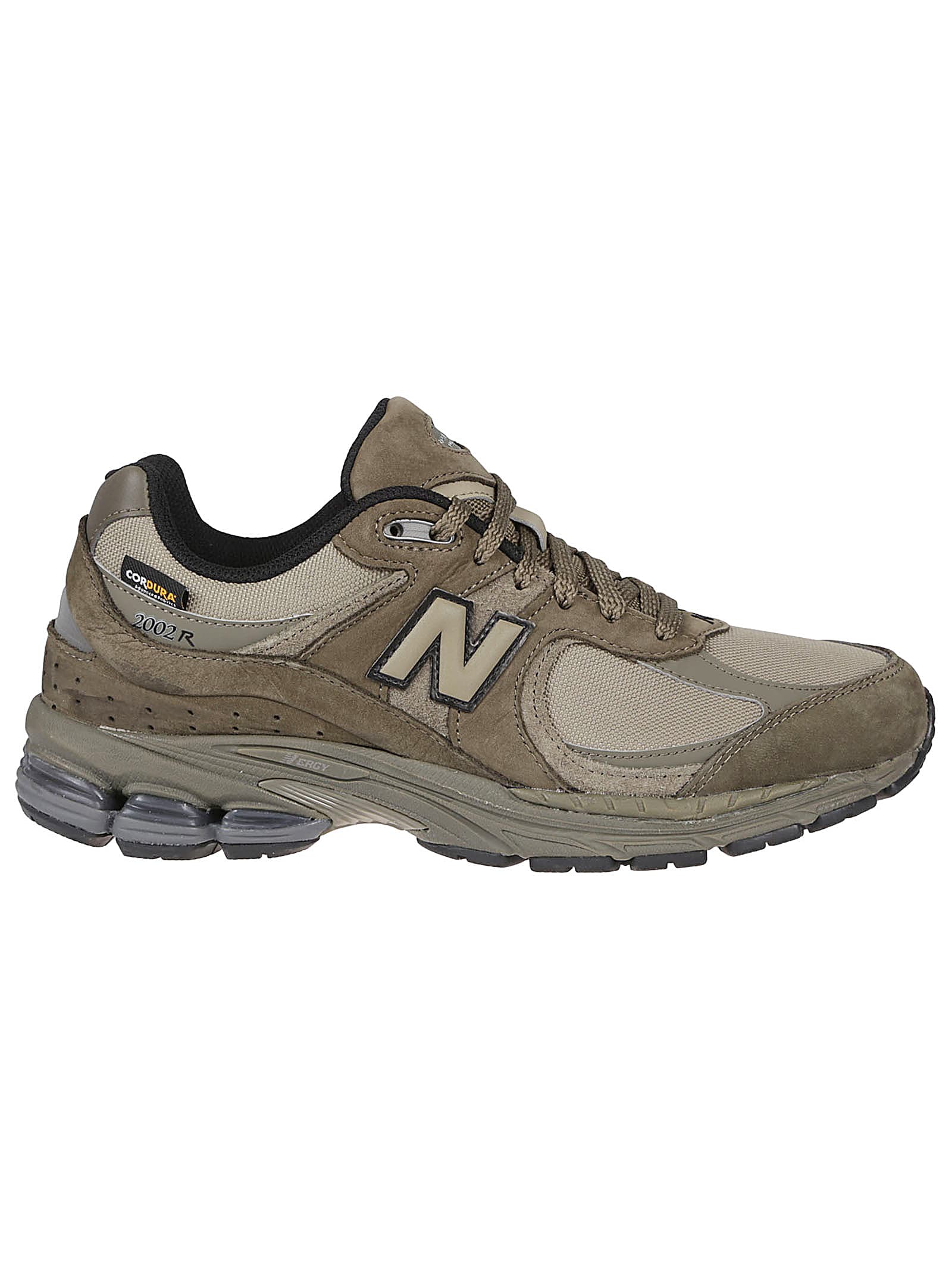 New Balance Army Green Suede And Mesh 2002r Sneakers In Green