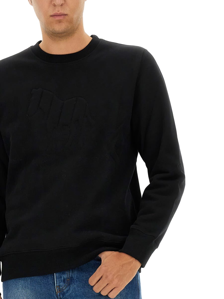 Shop Ps By Paul Smith Cotton Sweatshirt In Black