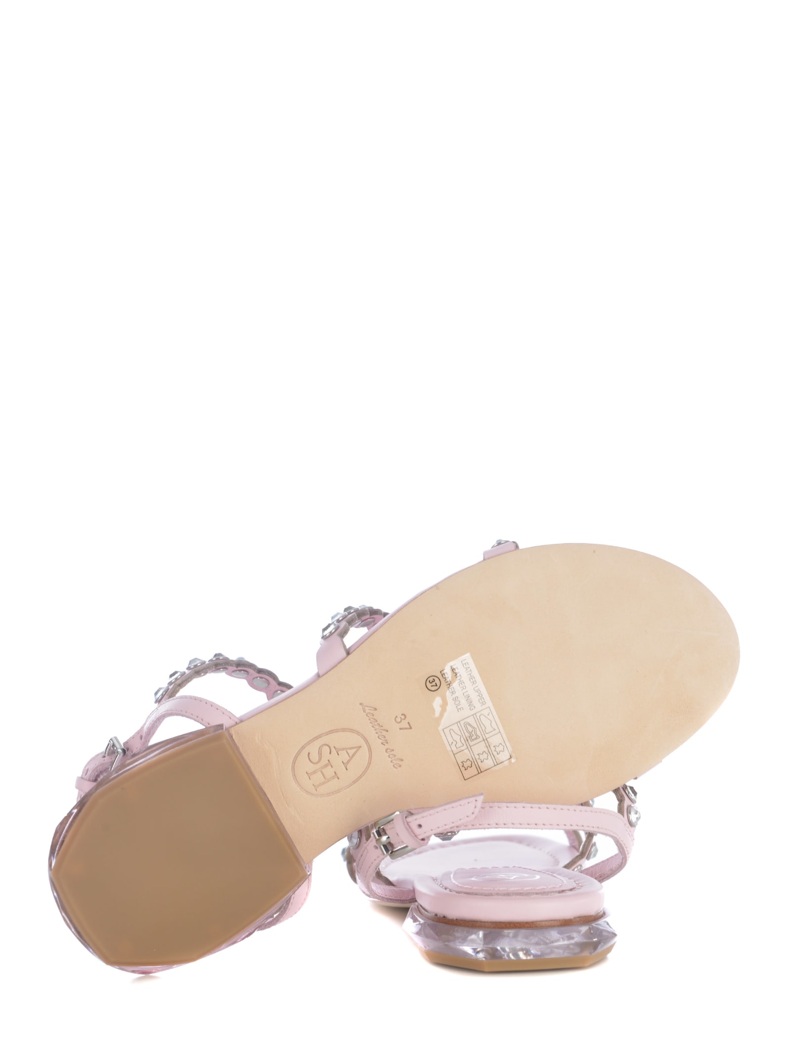 Shop Ash Sandals  Saphir In Leather In Rosa