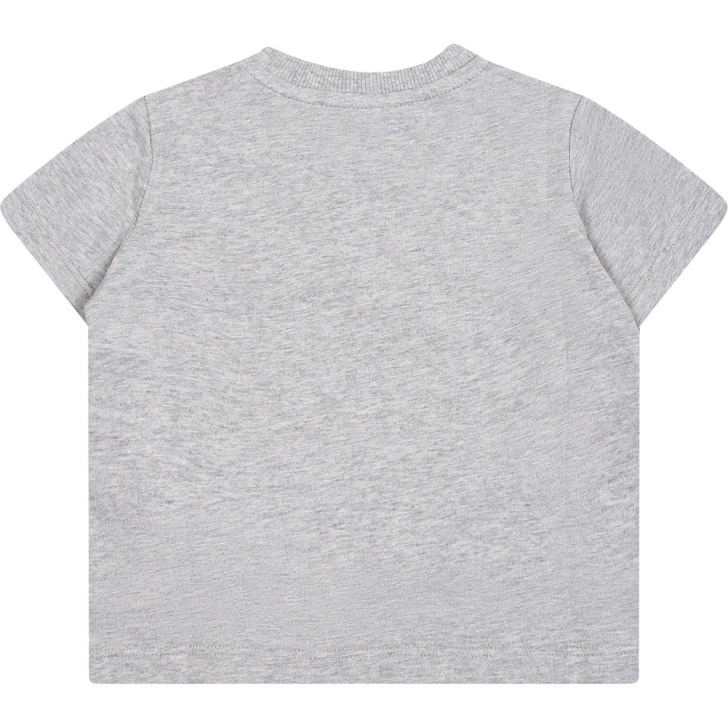 Shop Moschino Gray T-shirt For Babies With Teddy Bear In Grey