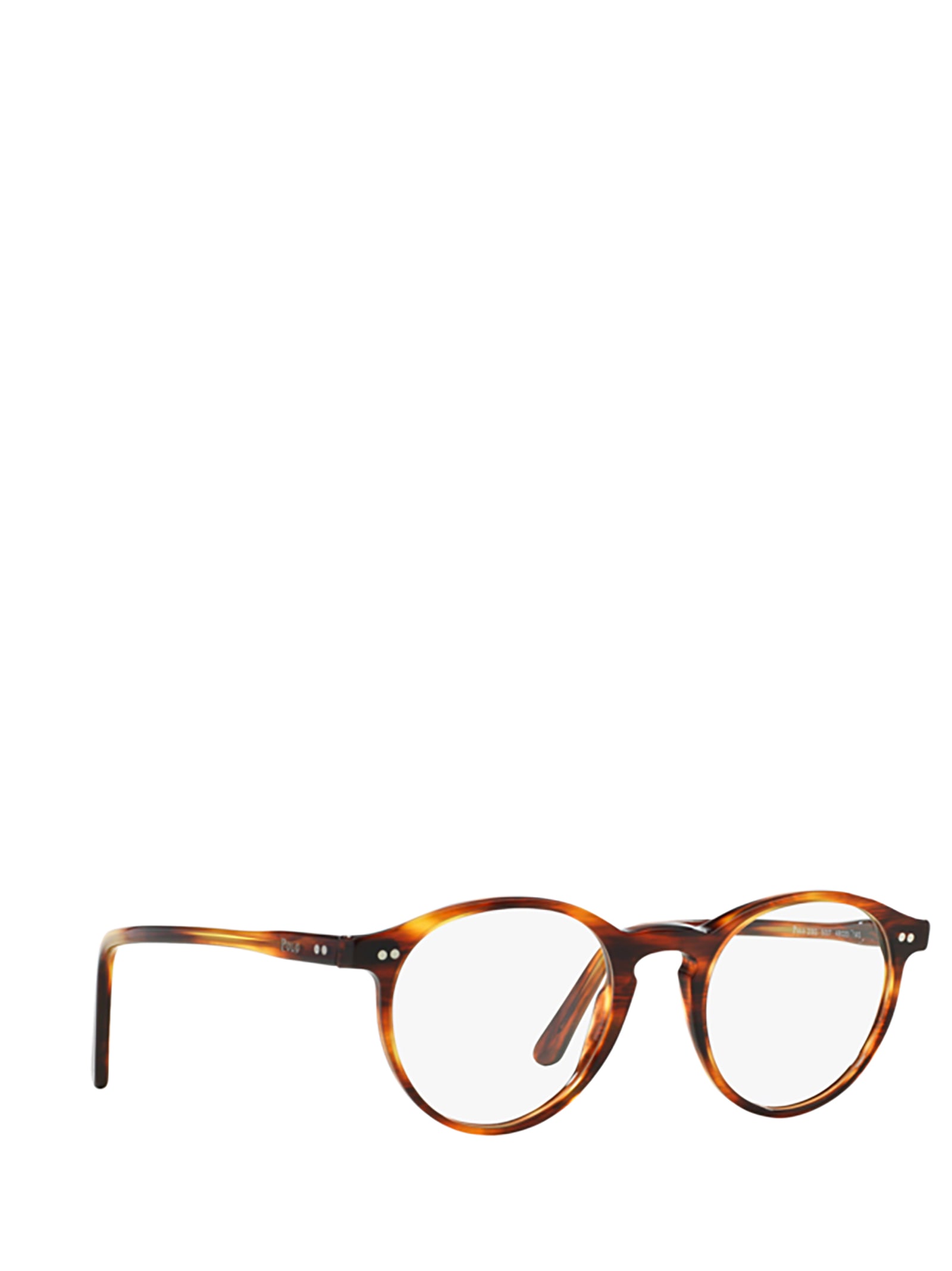 Shop Polo Ralph Lauren Ph2083 Shiny Striped Havana Glasses