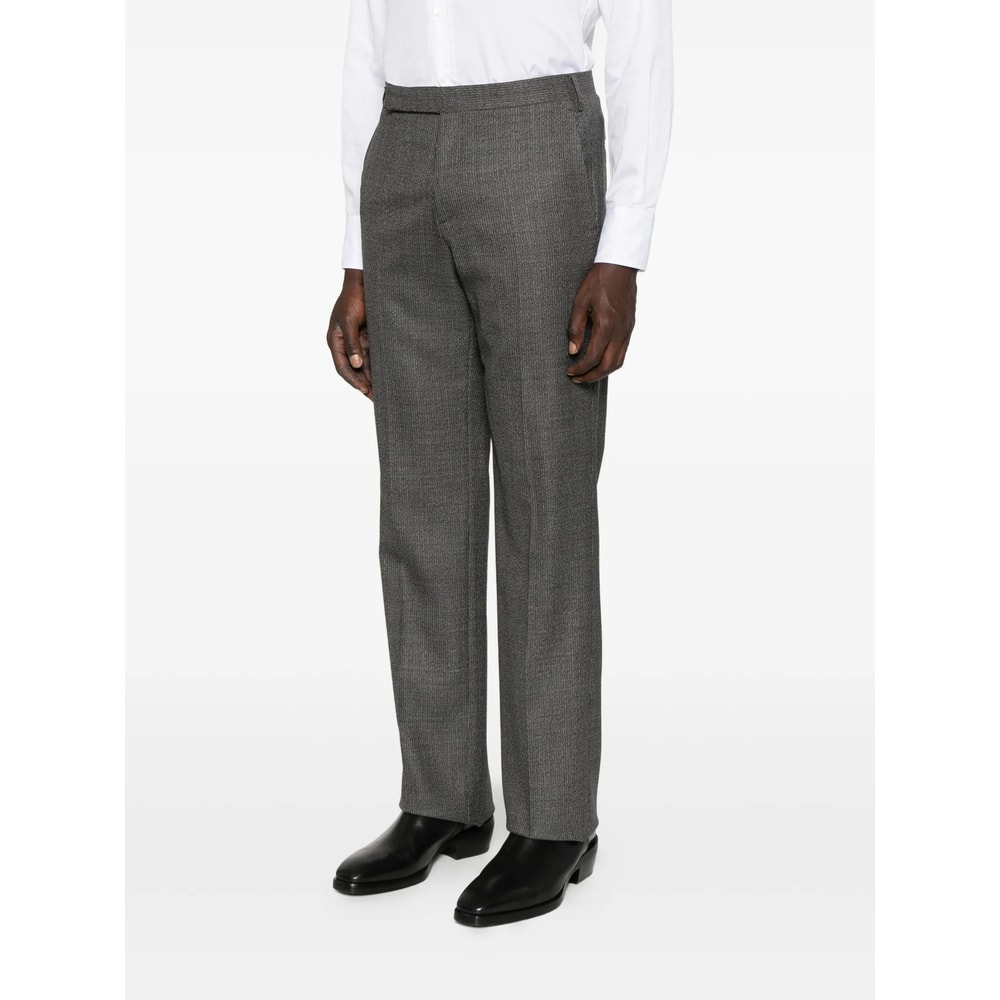 Lardini Pressed-crease Trousers In Gray