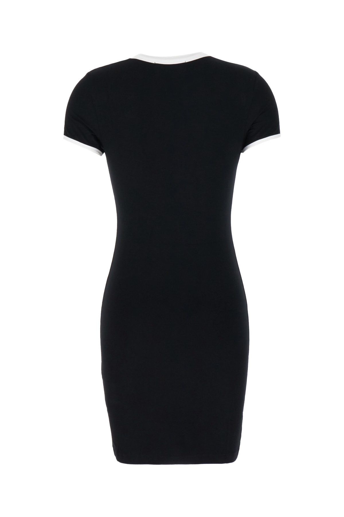 Ambush Stretch Viscose T-shirt Dress With Ribbed Trimmings In Tap Shoe