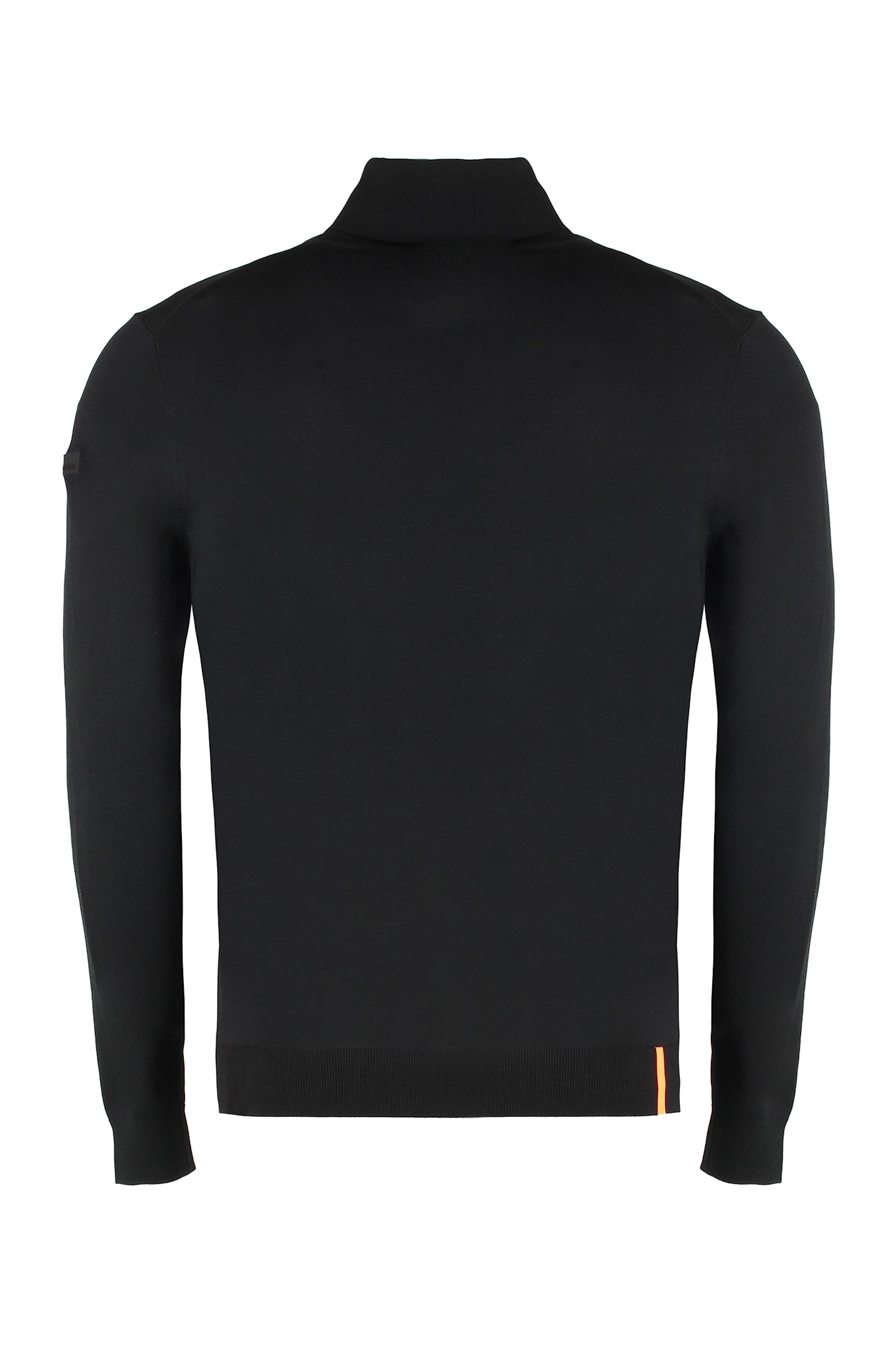 Shop Rrd - Roberto Ricci Design Maxell Viscose Blend Turtleneck Sweater In Black