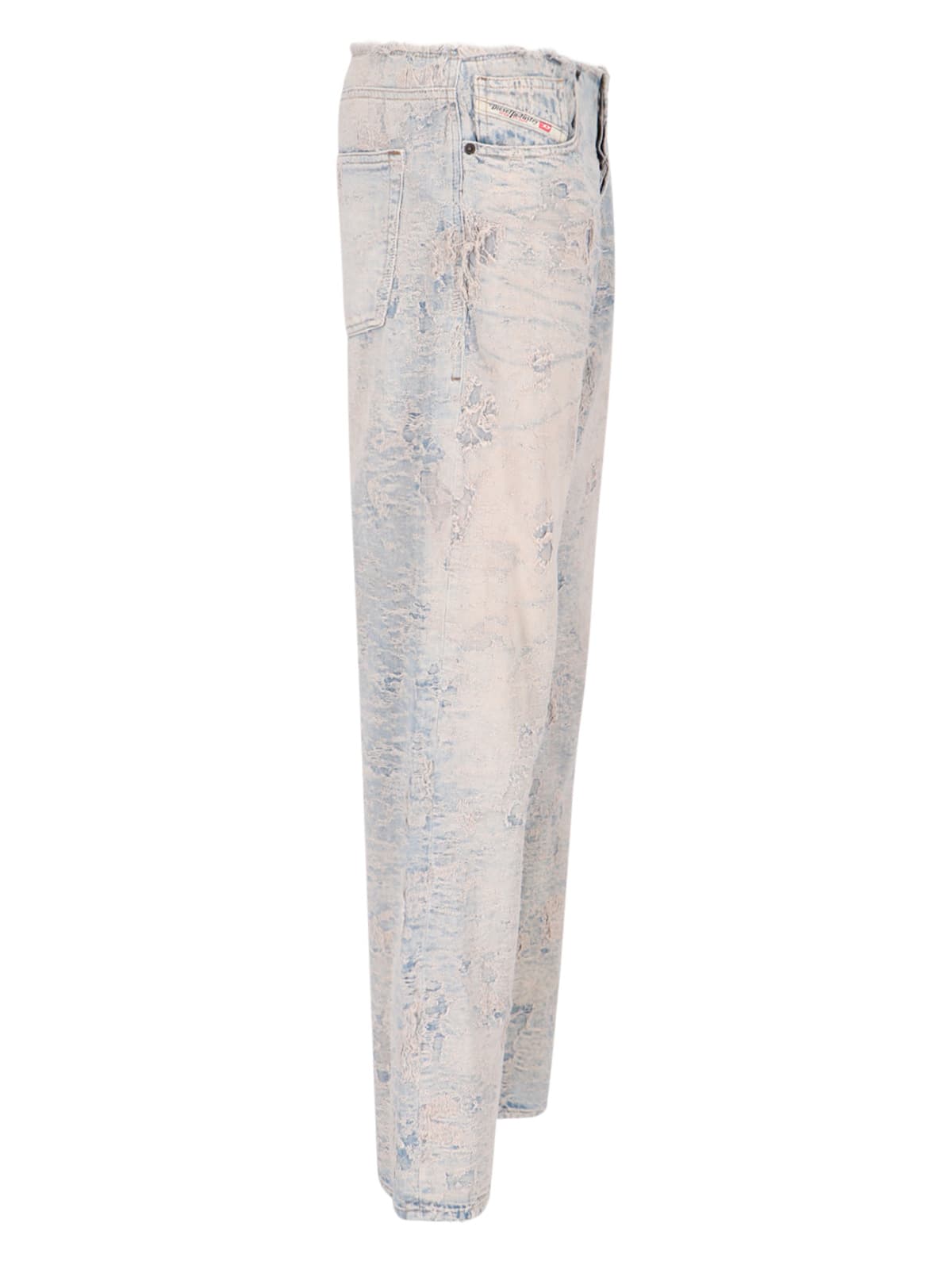 Shop Diesel D-arker Straight Jeans In Light Blue