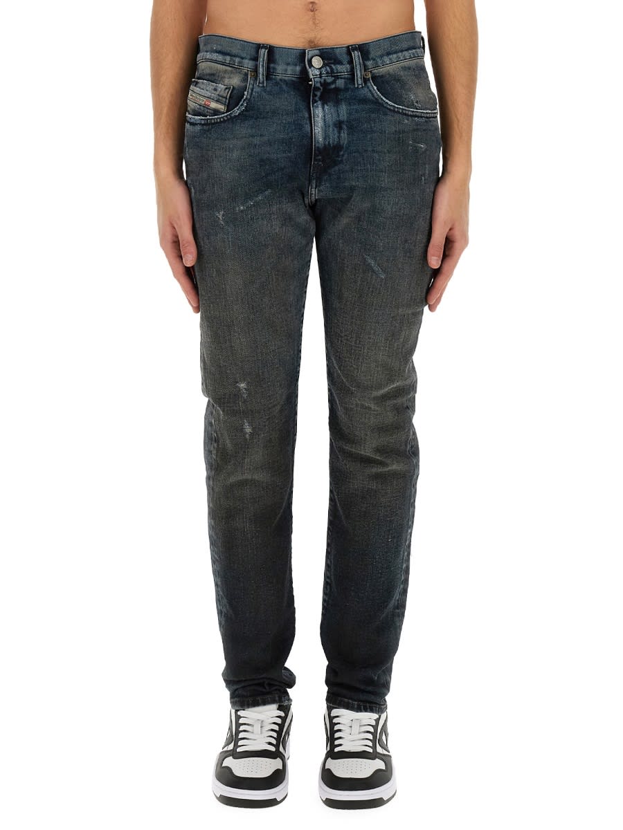 Shop Diesel D-strukt Jeans In Grey