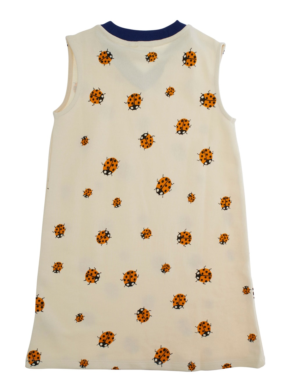 Mini Rodini Ladybug Sweatdress In White