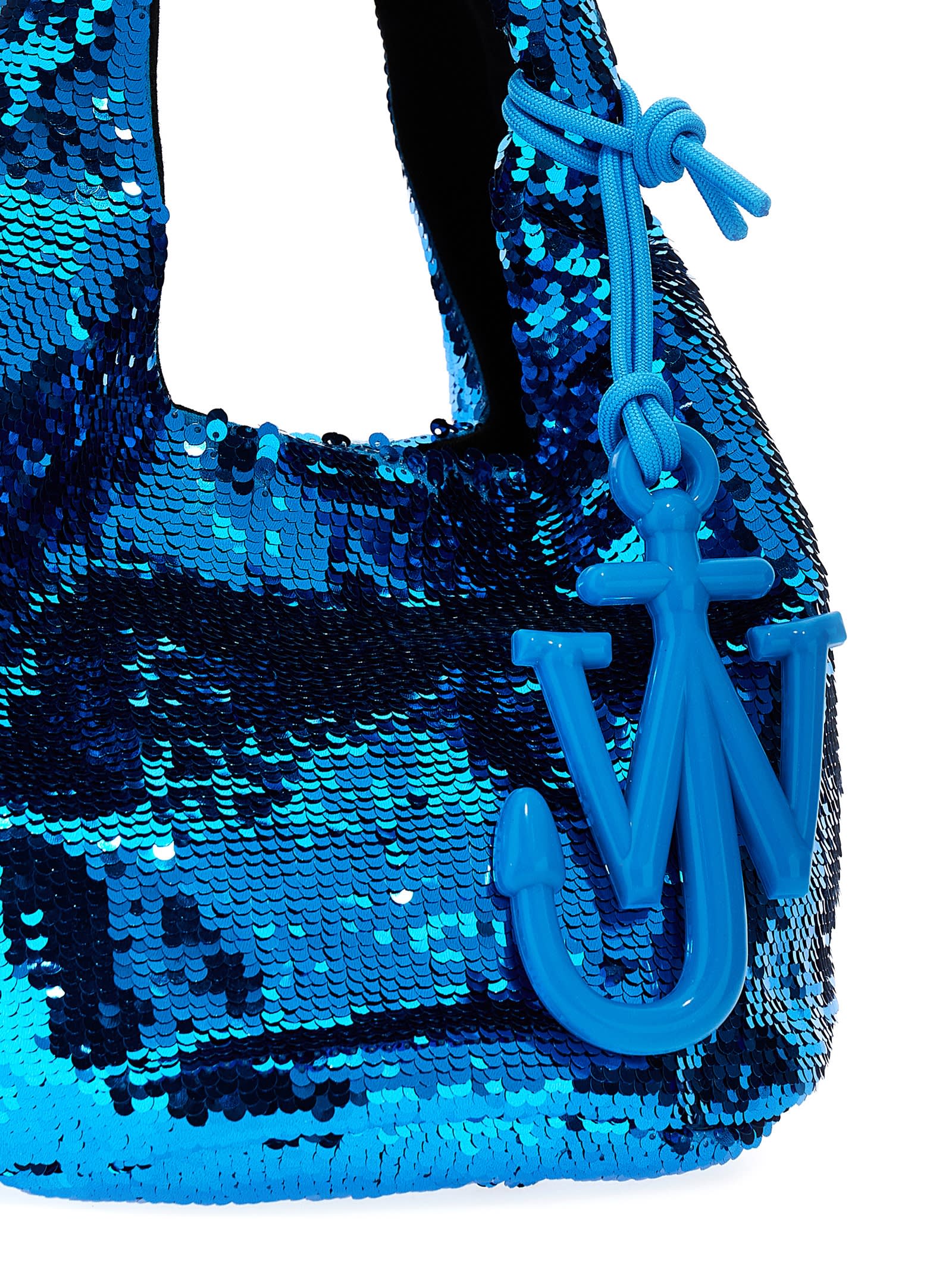 Jw Anderson W Anderson Womens Sequin-embellished Mini Plastic-blend Bag Aqua In Acqua