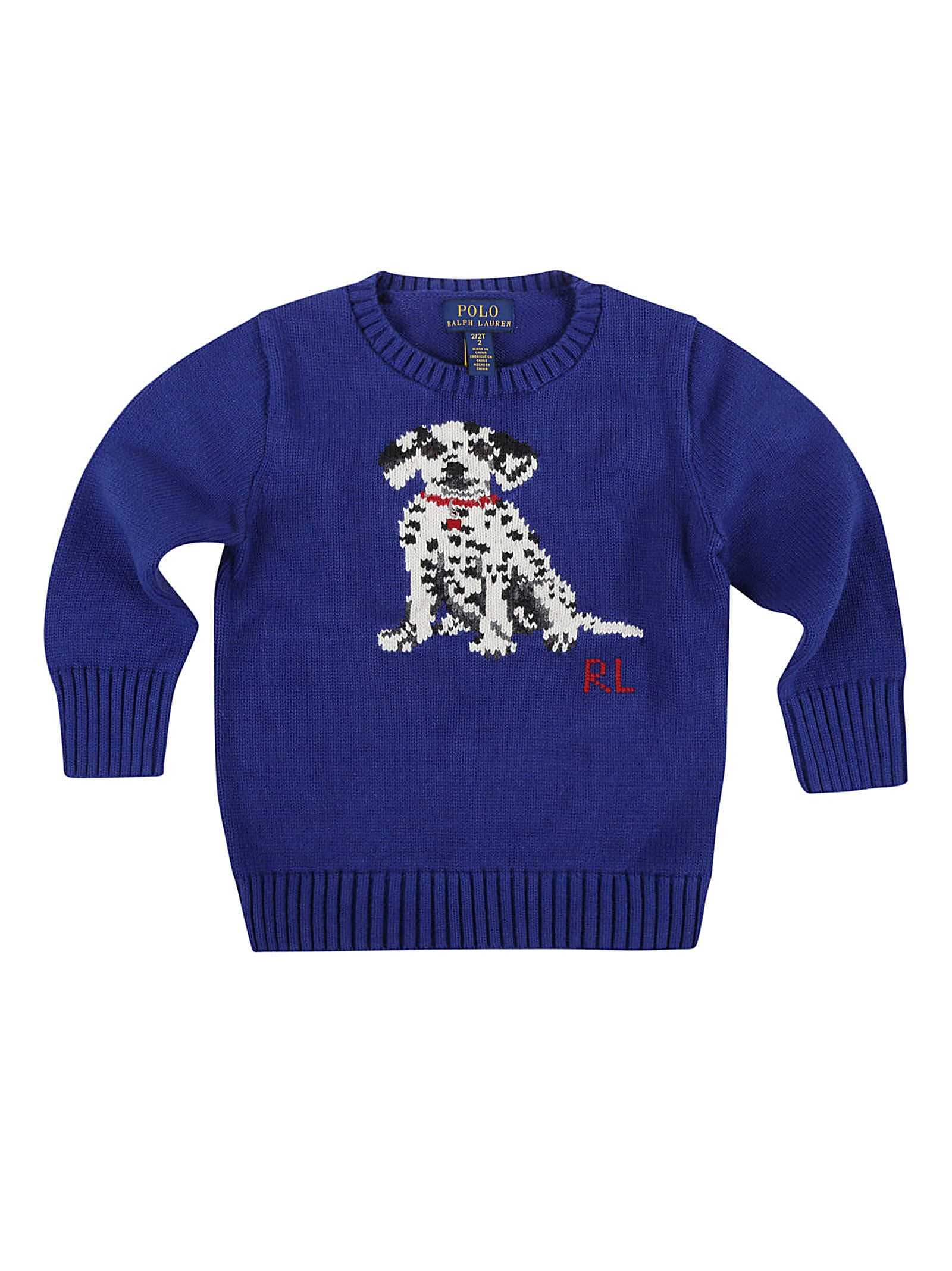 Ralph Lauren Kids' Lscnholdog-sweater-pullover In Sporting Royal