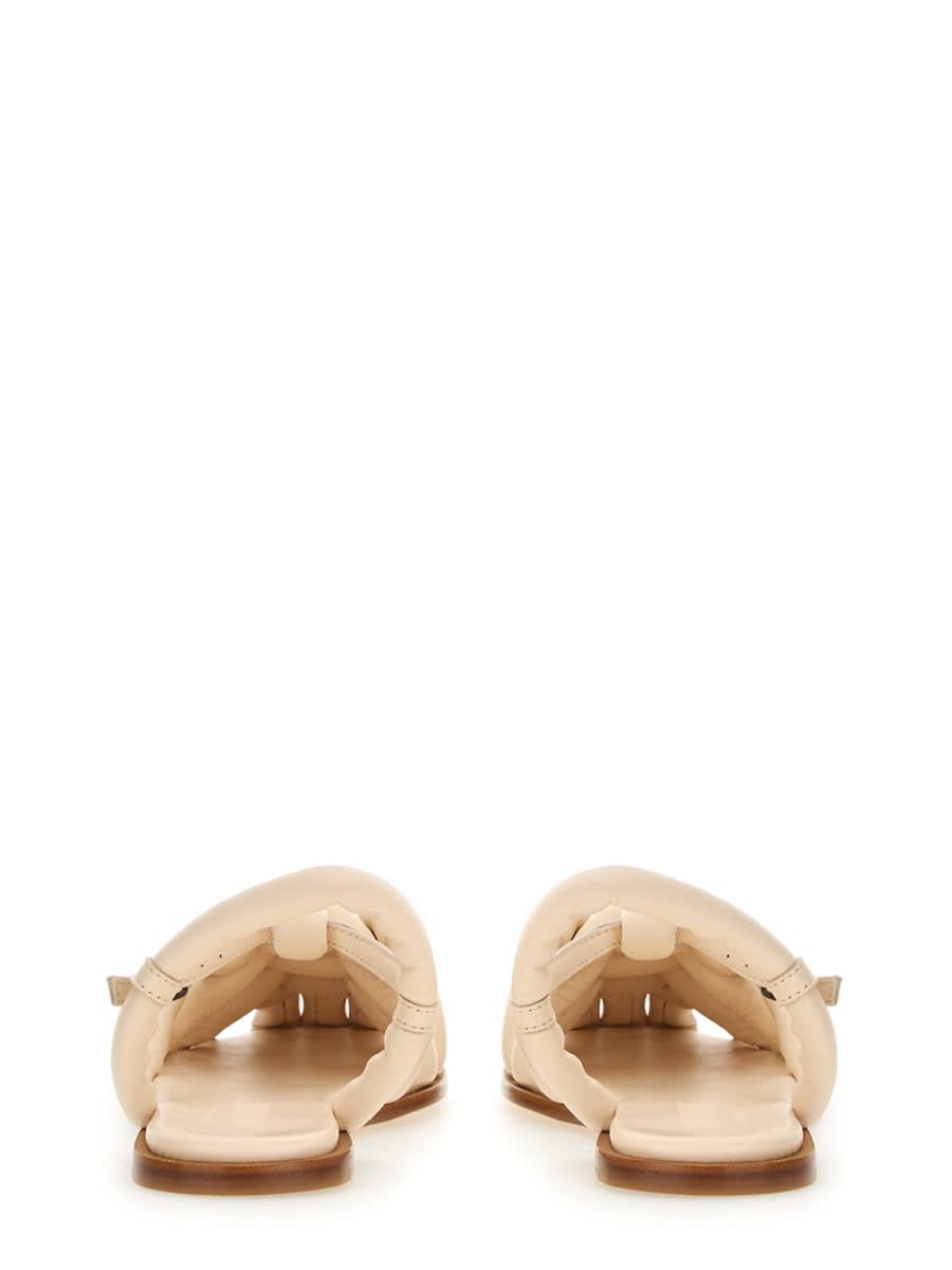 Hereu 10mm Cabersa Leather Sandals In Ivory