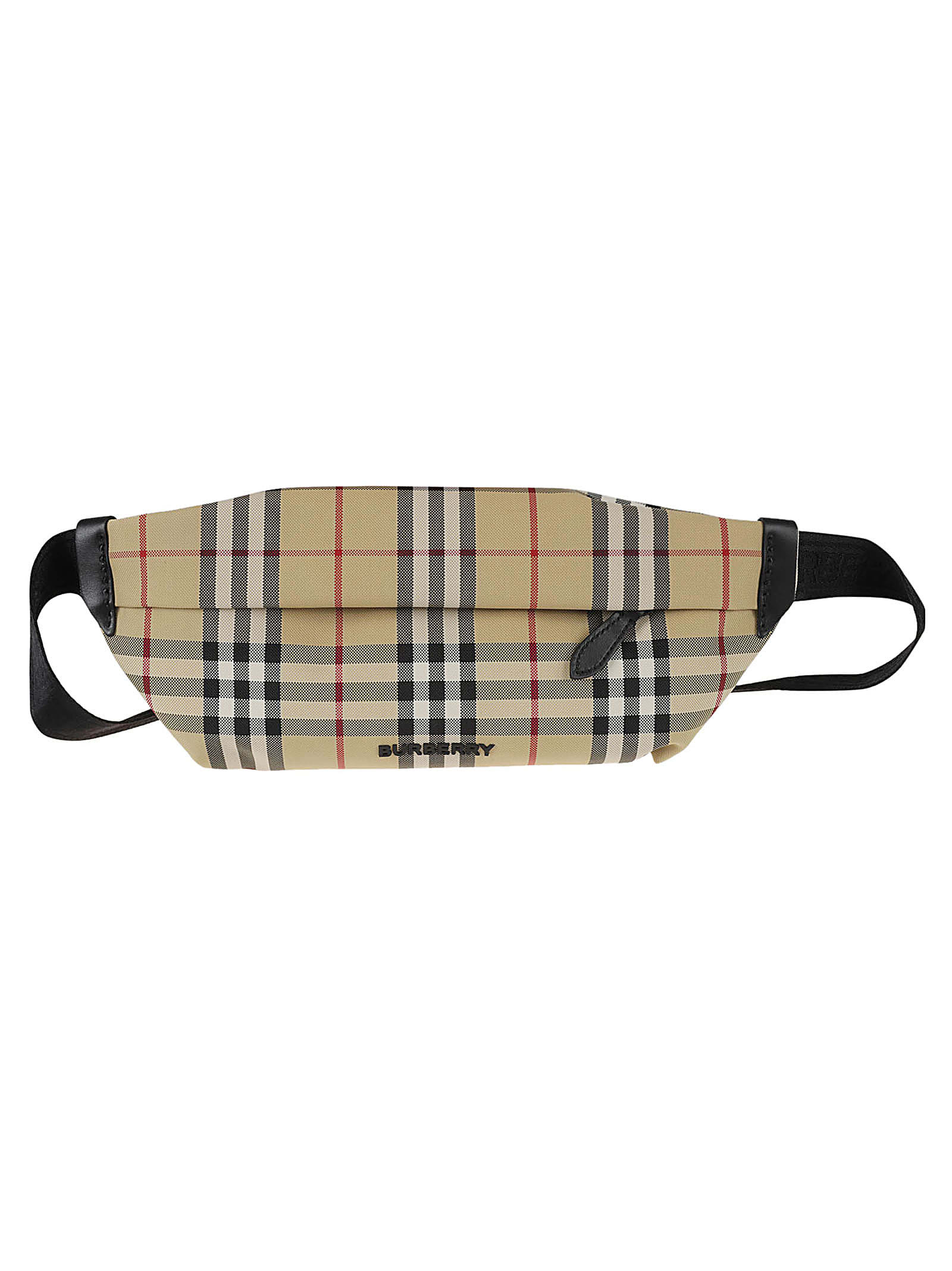 Burberry Check-pattern Belt Bag In Beige