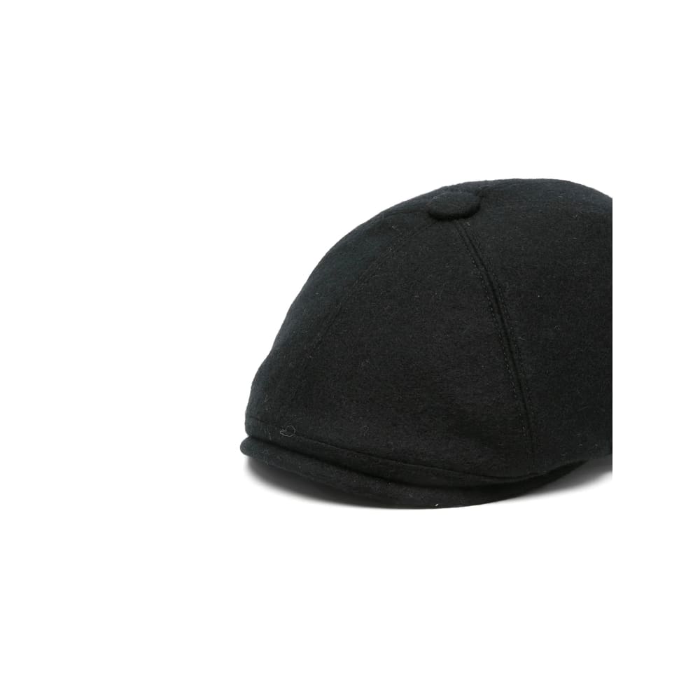 Fedeli Wool Beret In Black