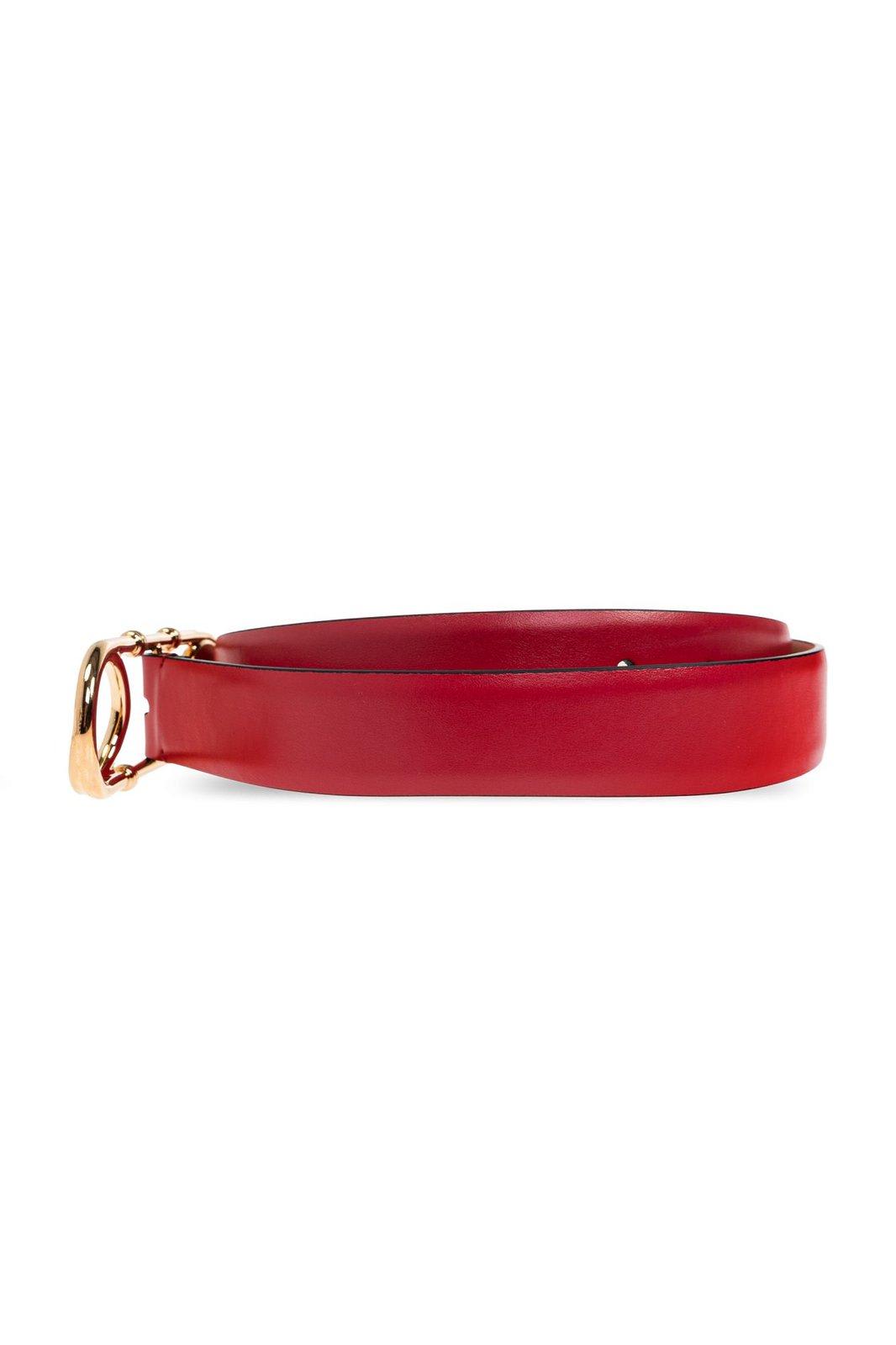 Versace Medusa Detailed Safety-pin Belt In Red