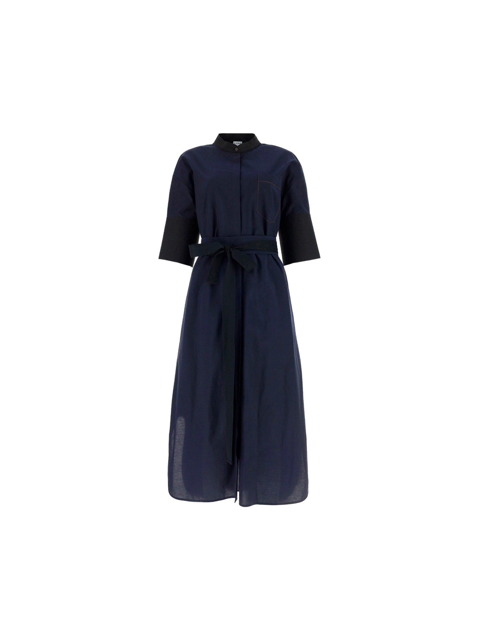 Loewe Dress In Black/navy Blue | ModeSens