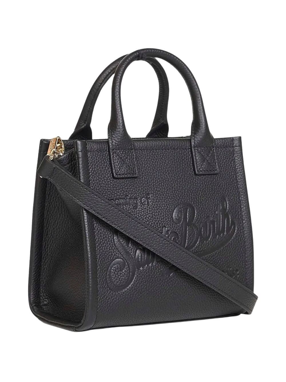 Mc2 Saint Barth Black Vanity Bag Mini Handbag In Black