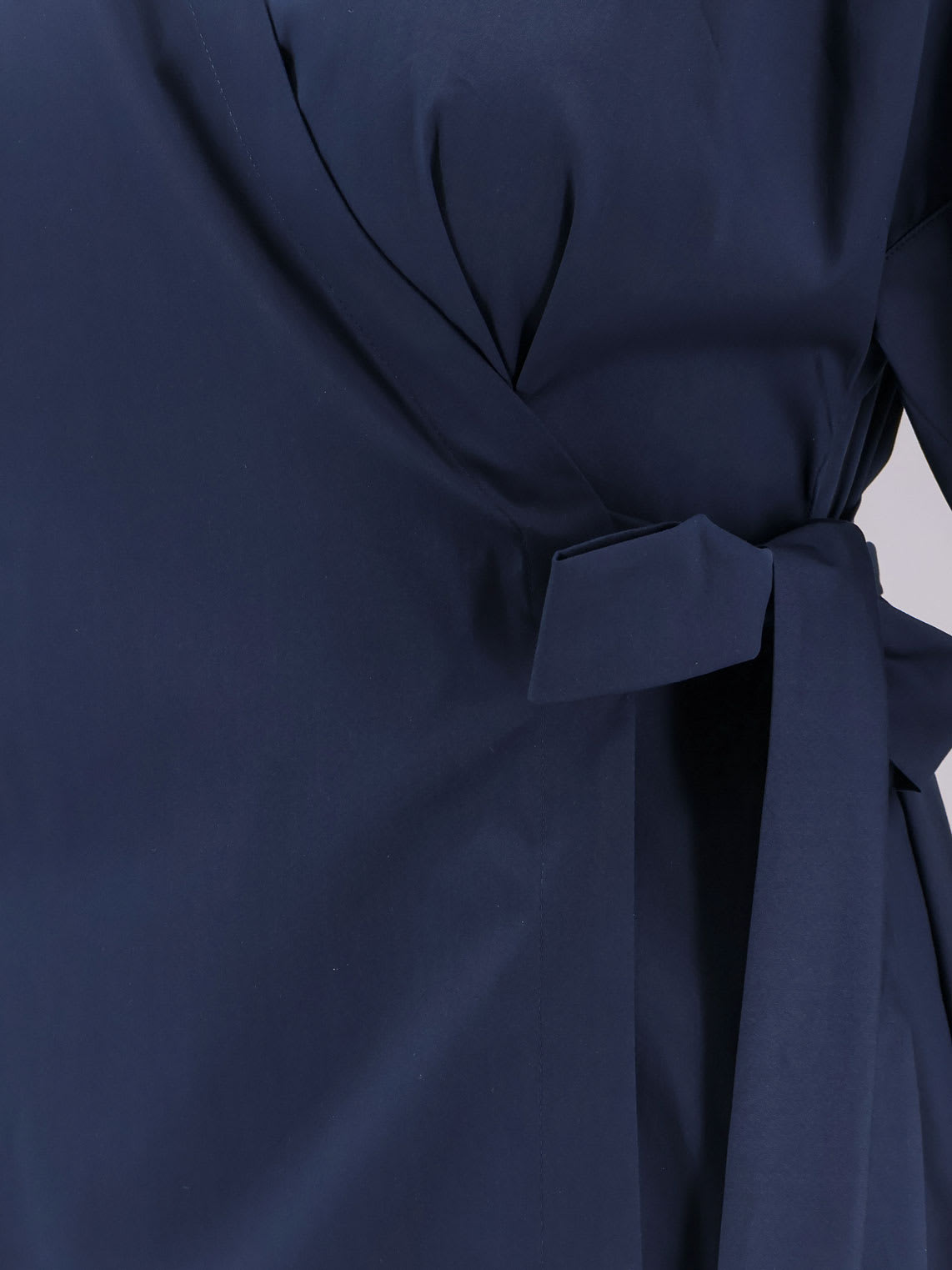 's Max Mara Waist Belt Pleated Wrap Dress In Blue