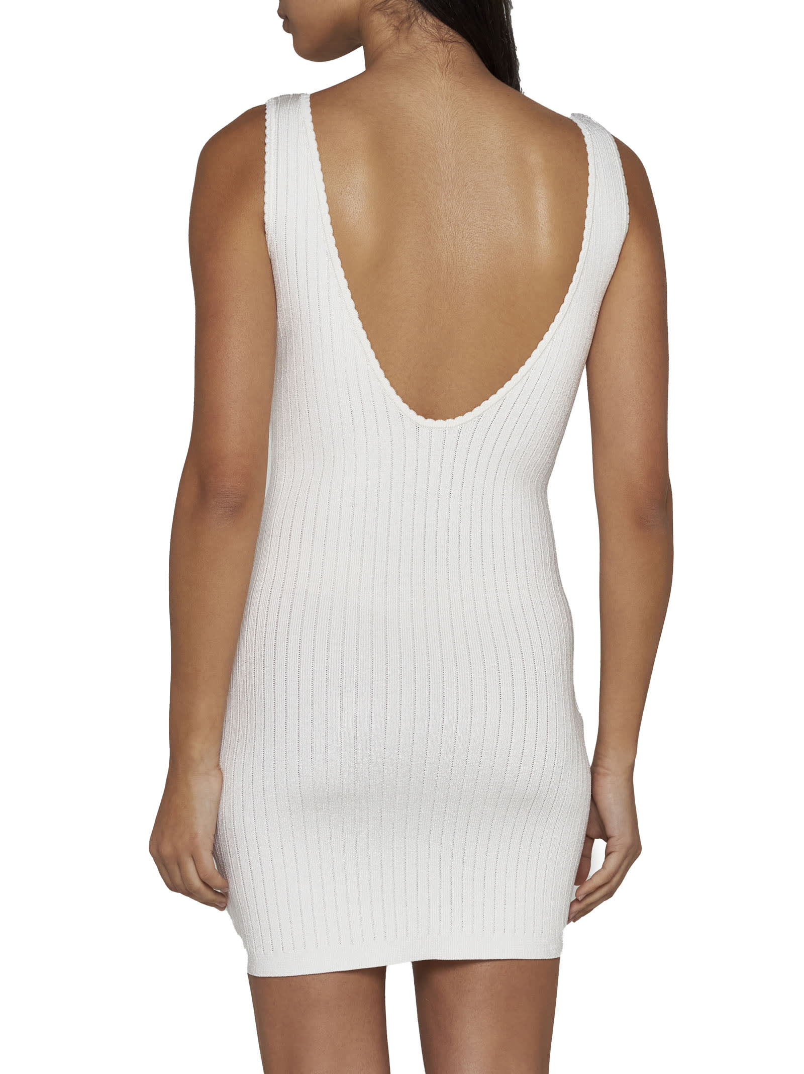 Shop Jacquemus Dress In Off-white