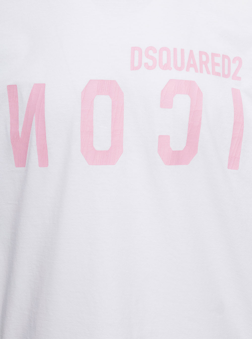 Shop Dsquared2 White Icon Logo T-shirt In Cotton Man