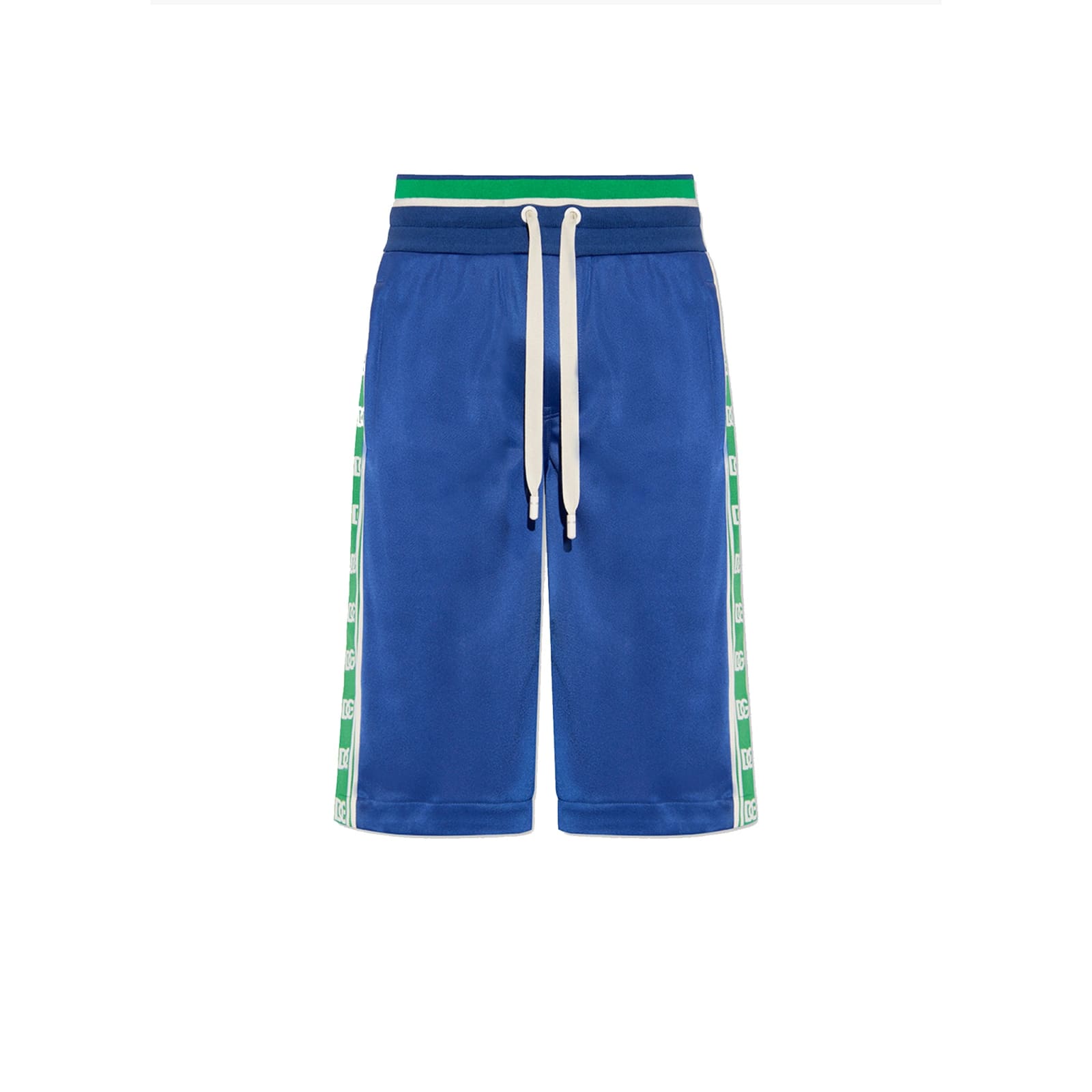 Shop Dolce & Gabbana Logo Shorts In Blue