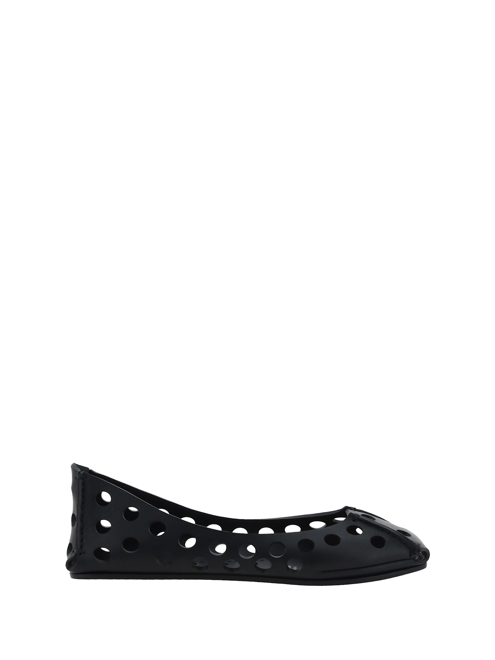 Shop Alaïa Ballerinas In Noir