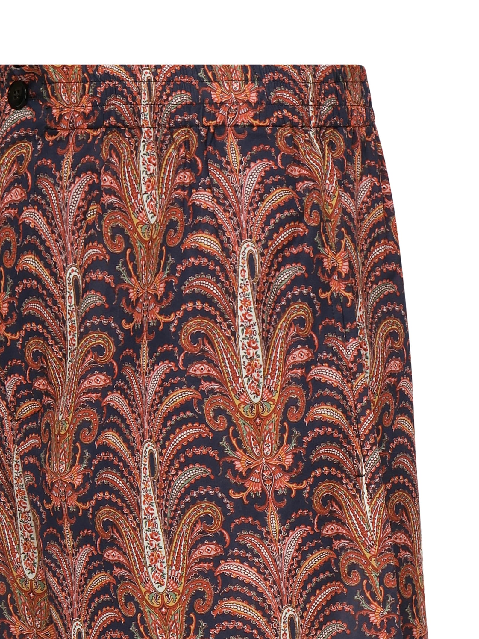 Valentino Garavani Printed Cotton Bermuda Shorts In Brown