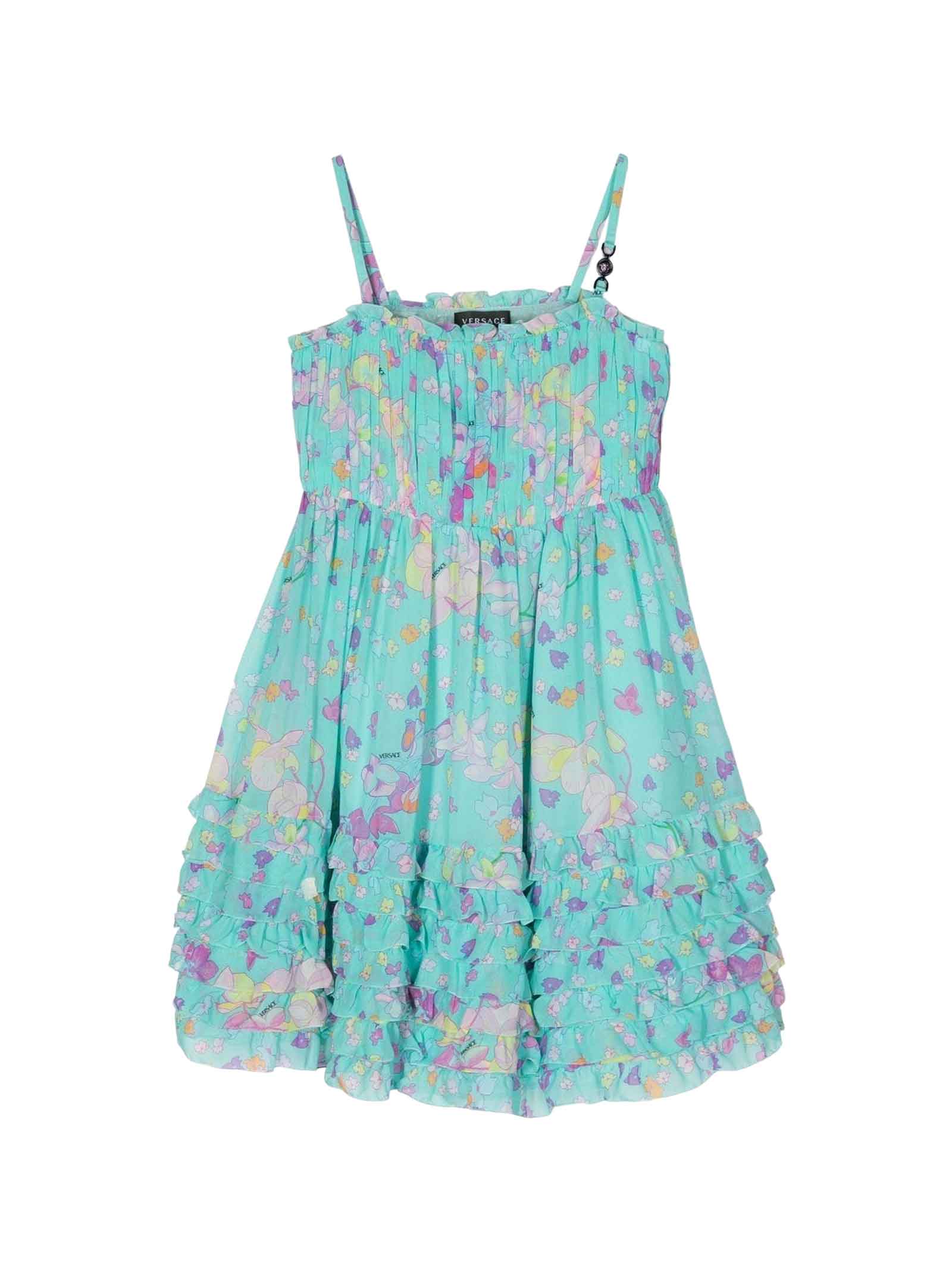 Shop Versace Multicolor Dress Girl Kids