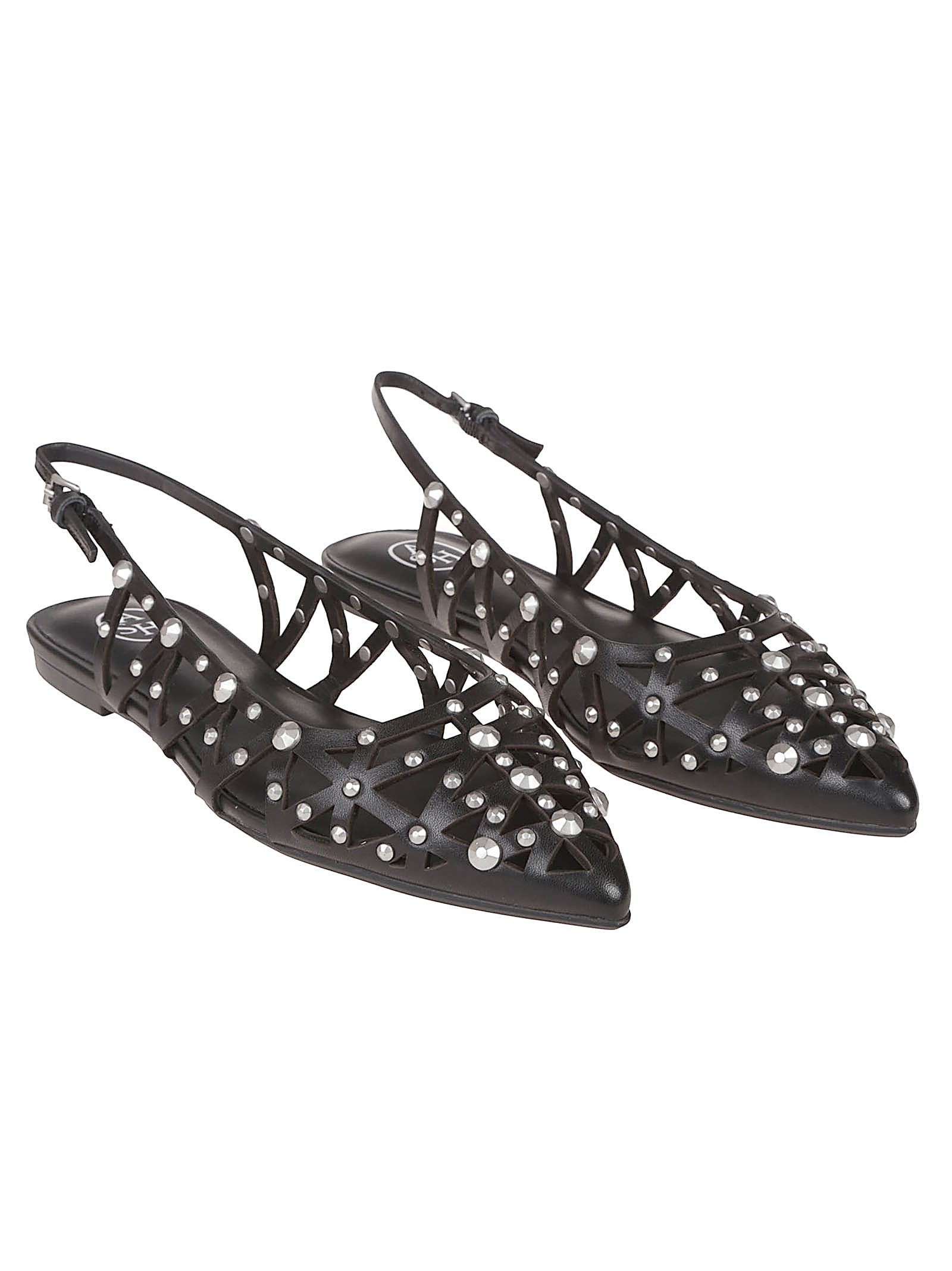 Ash Bazaar Slingback Stud Embellsished Sandals