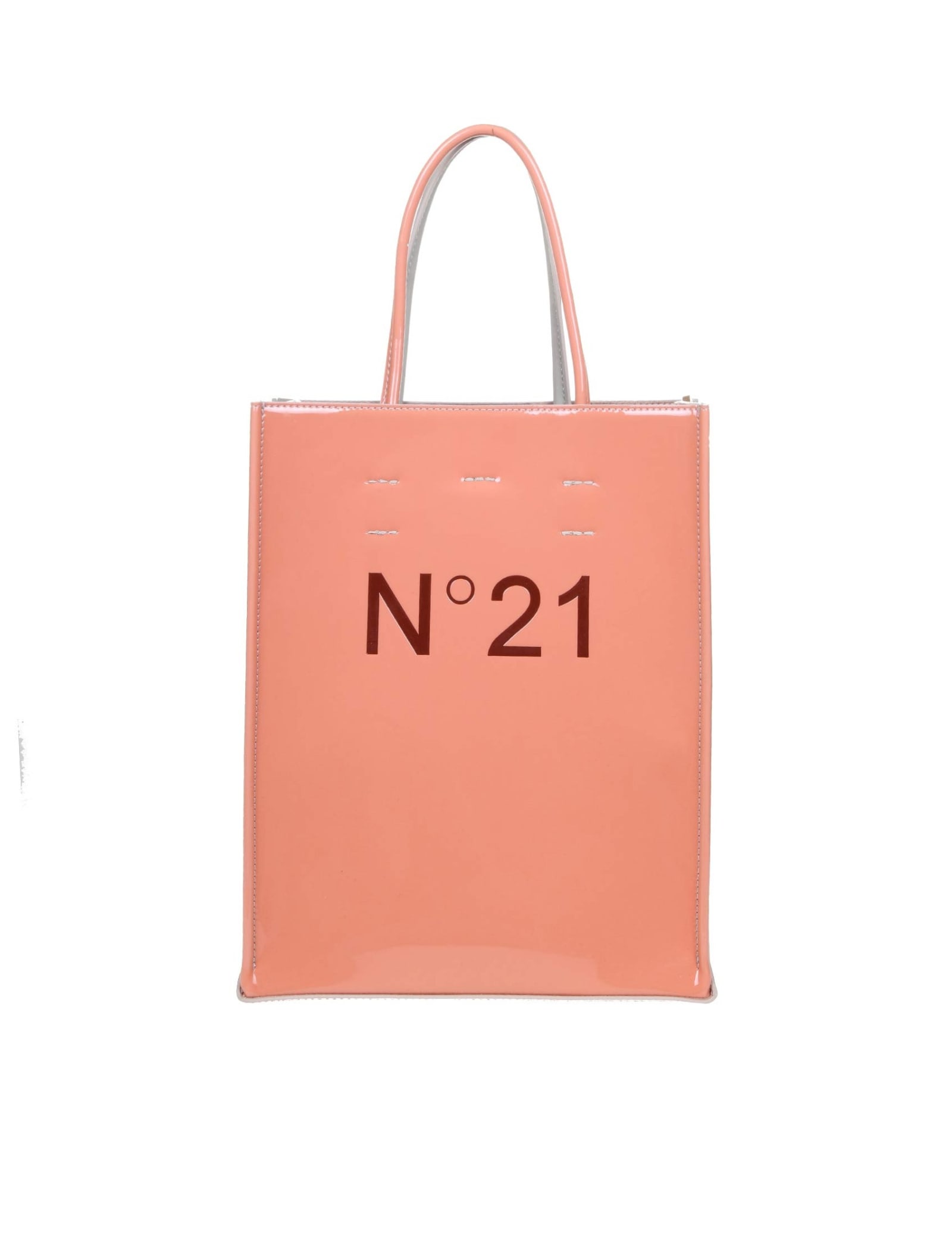 N.21 Small Bicolor Painted Shopping Bag