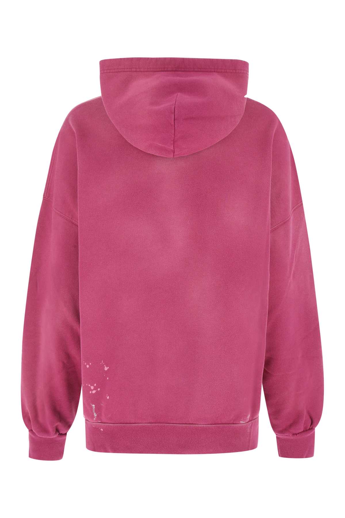 Shop Balenciaga Dark Pink Cotton Oversize Sweatshirt In 5566