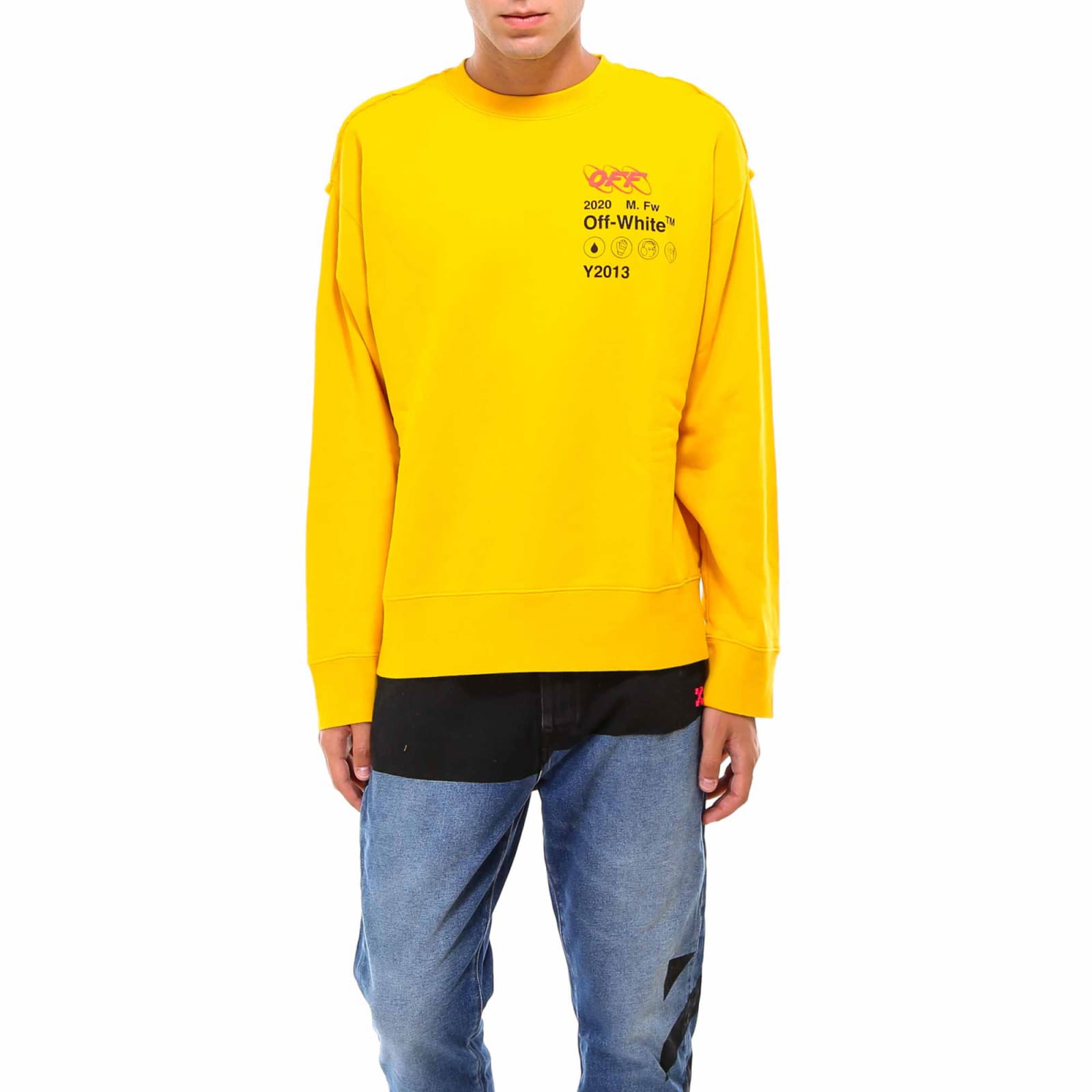 off white yellow sweatshirt