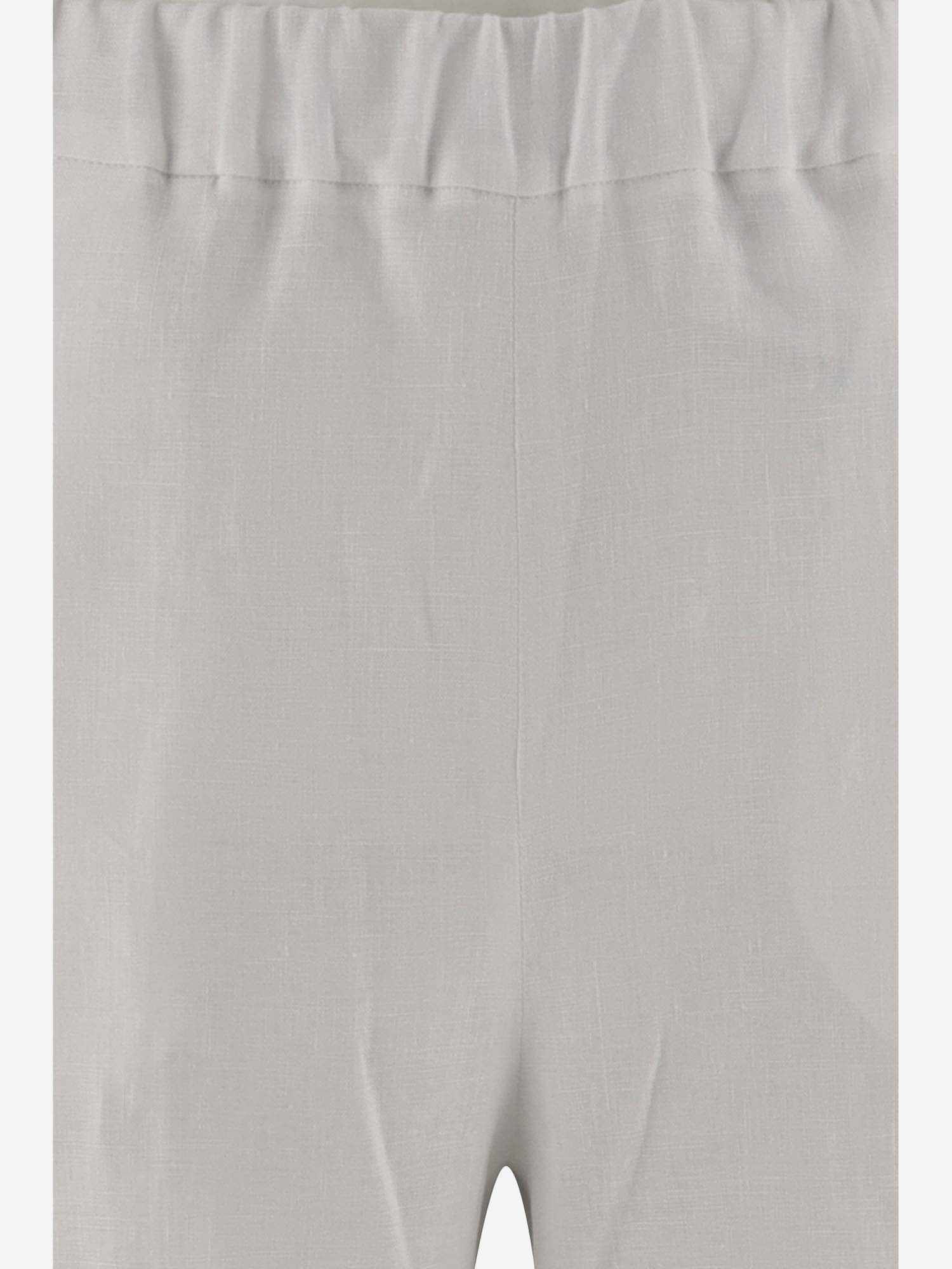 Shop Ql2 Straight-leg Linen Pants In White