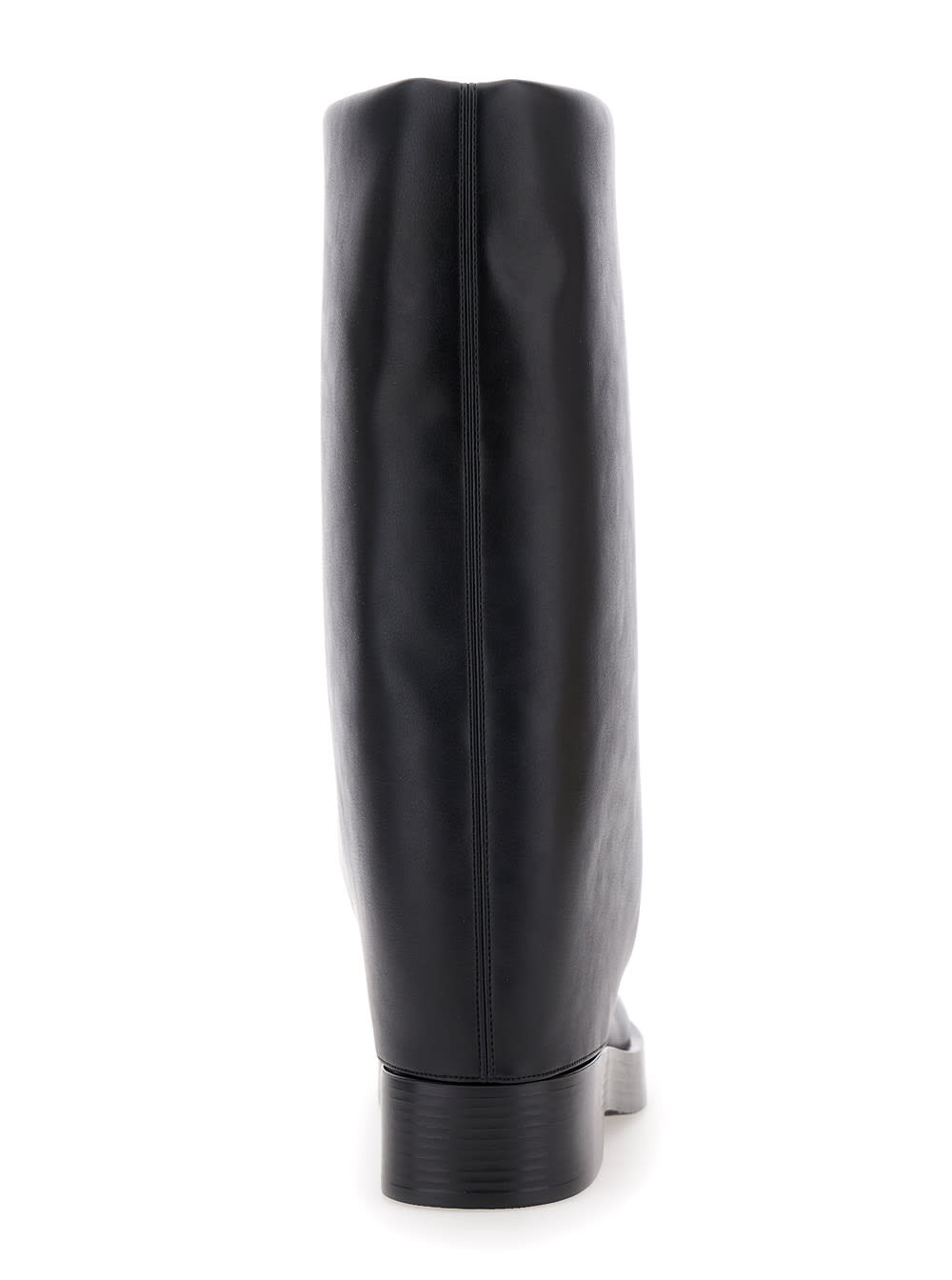 Shop Casadei Charlie Black Multi-layer Boots In Leather Woman