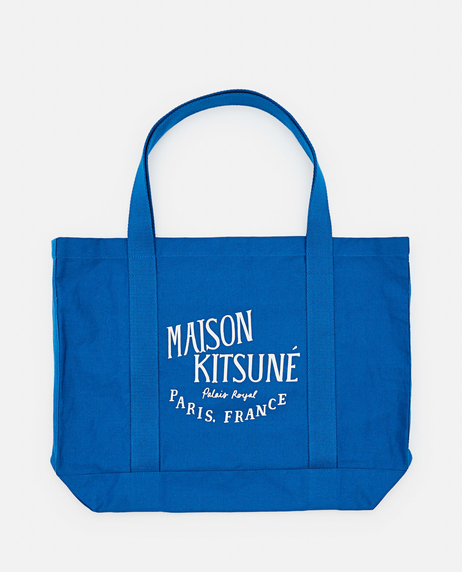 Maison Kitsuné Updated Palais Royal Shopping Bag In Blue