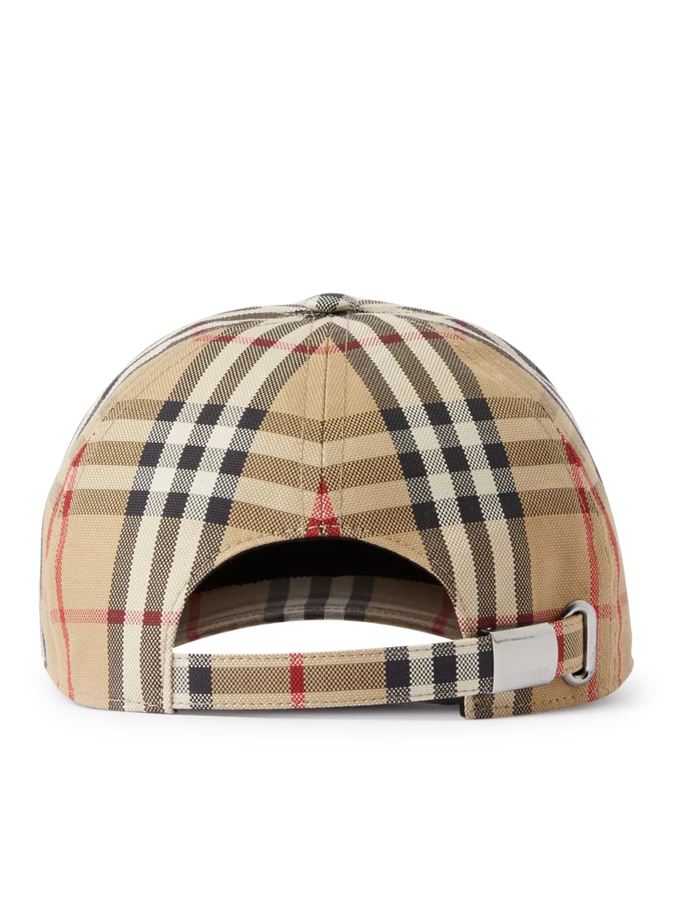 Shop Burberry Mh Vintage Chk Bsb Cap Other Softs Unisex In Archive Beige