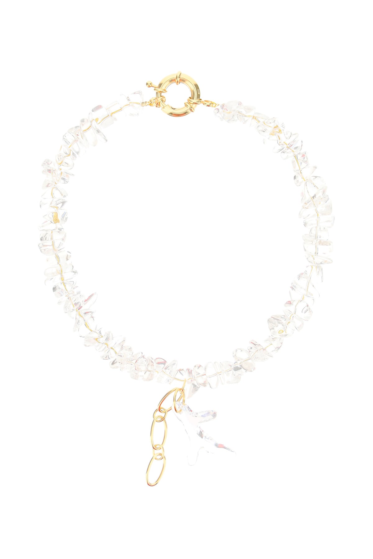 Timeless Pearly Necklace With Transparent Pearls