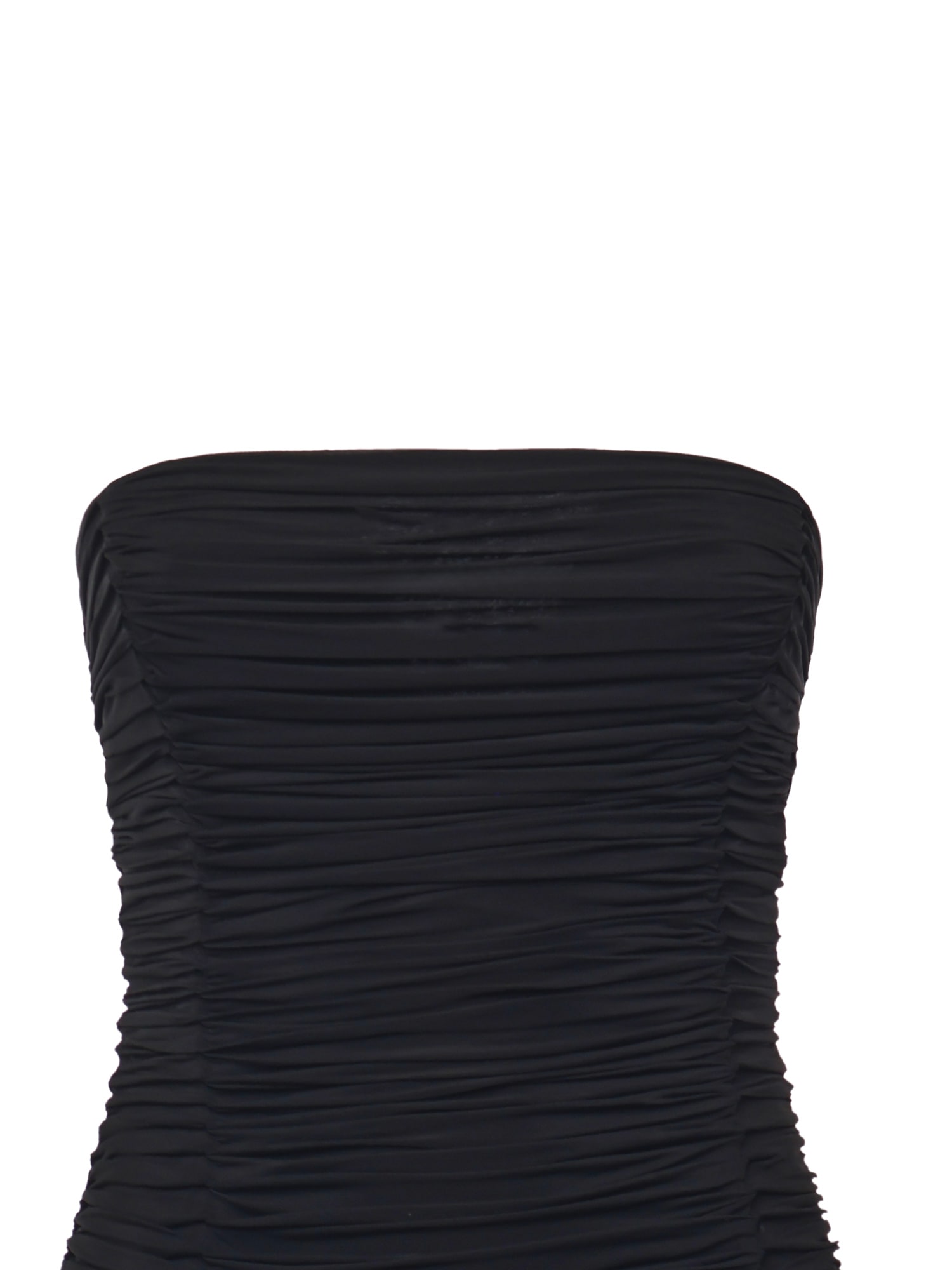 Magda Butrym Ruffled Midi Dress In Black