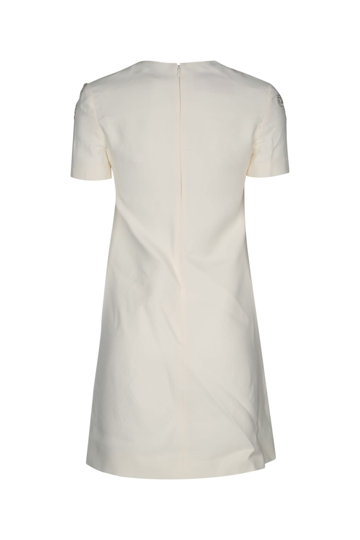 Valentino Wool-silk Bow-detail Mini Dress