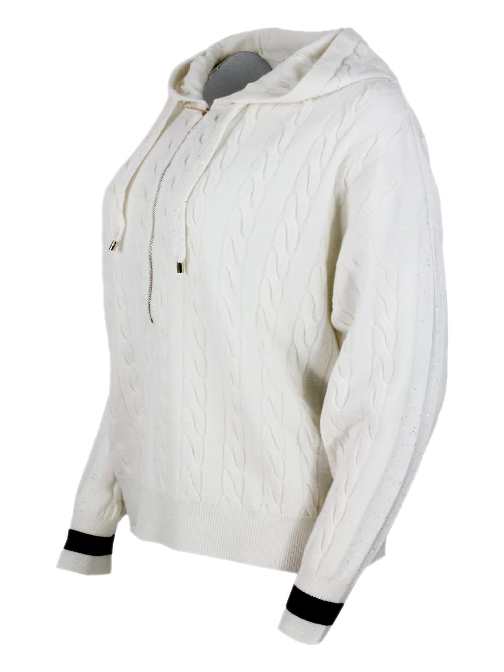 Shop Lorena Antoniazzi Sweater In White