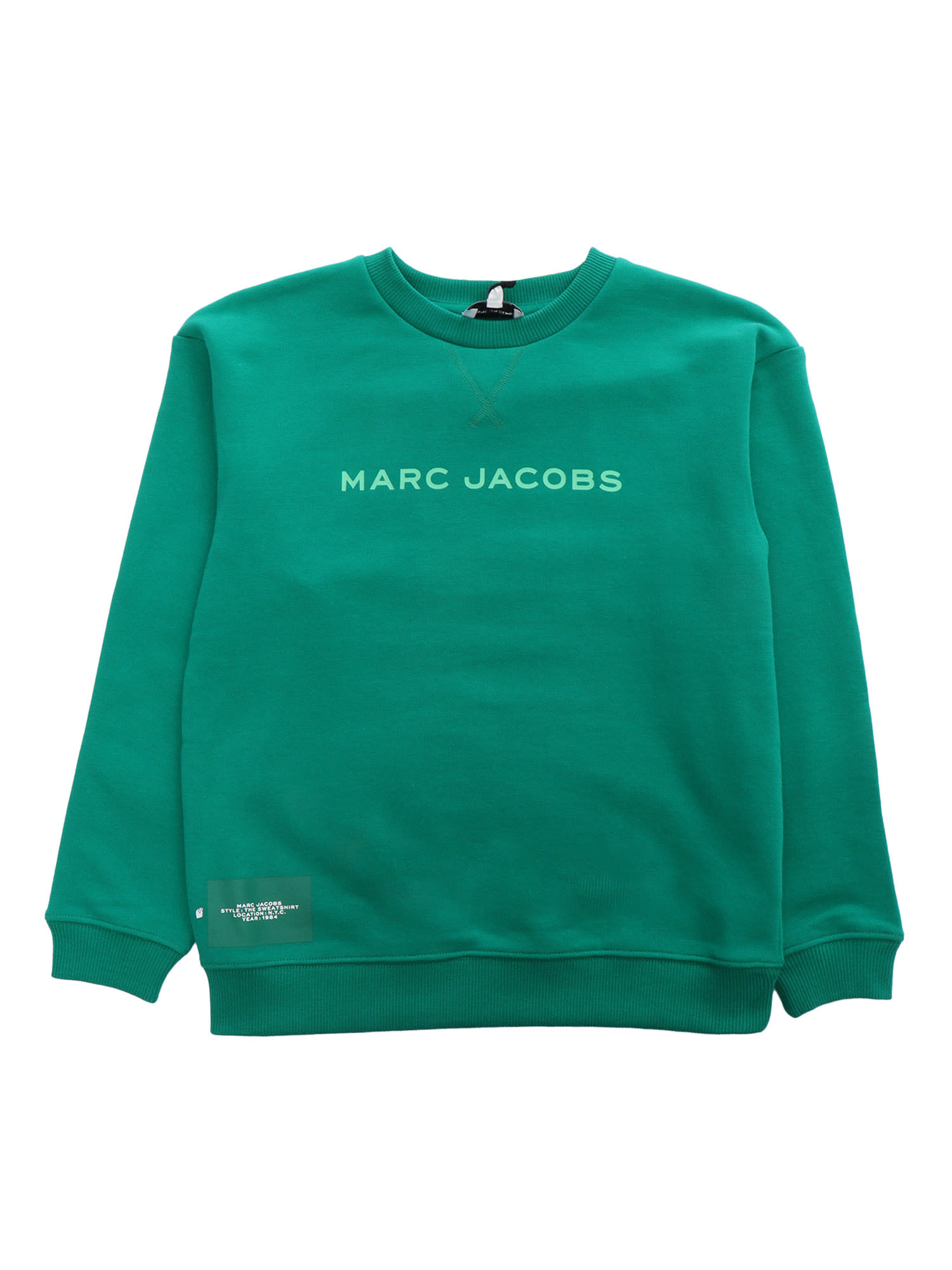 Little Marc Jacobs Kids' Logo Sweatshirt In Green